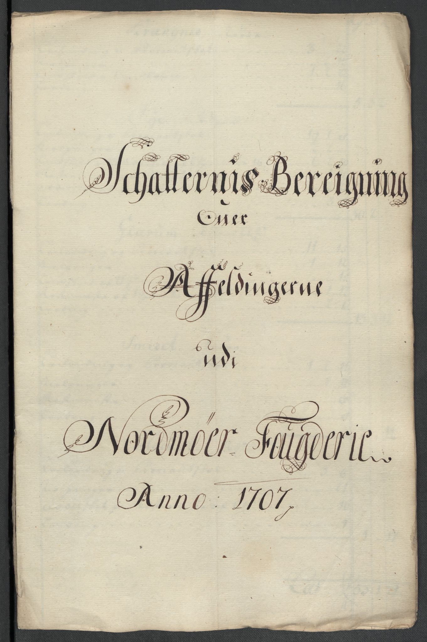 Rentekammeret inntil 1814, Reviderte regnskaper, Fogderegnskap, AV/RA-EA-4092/R56/L3742: Fogderegnskap Nordmøre, 1706-1707, p. 303