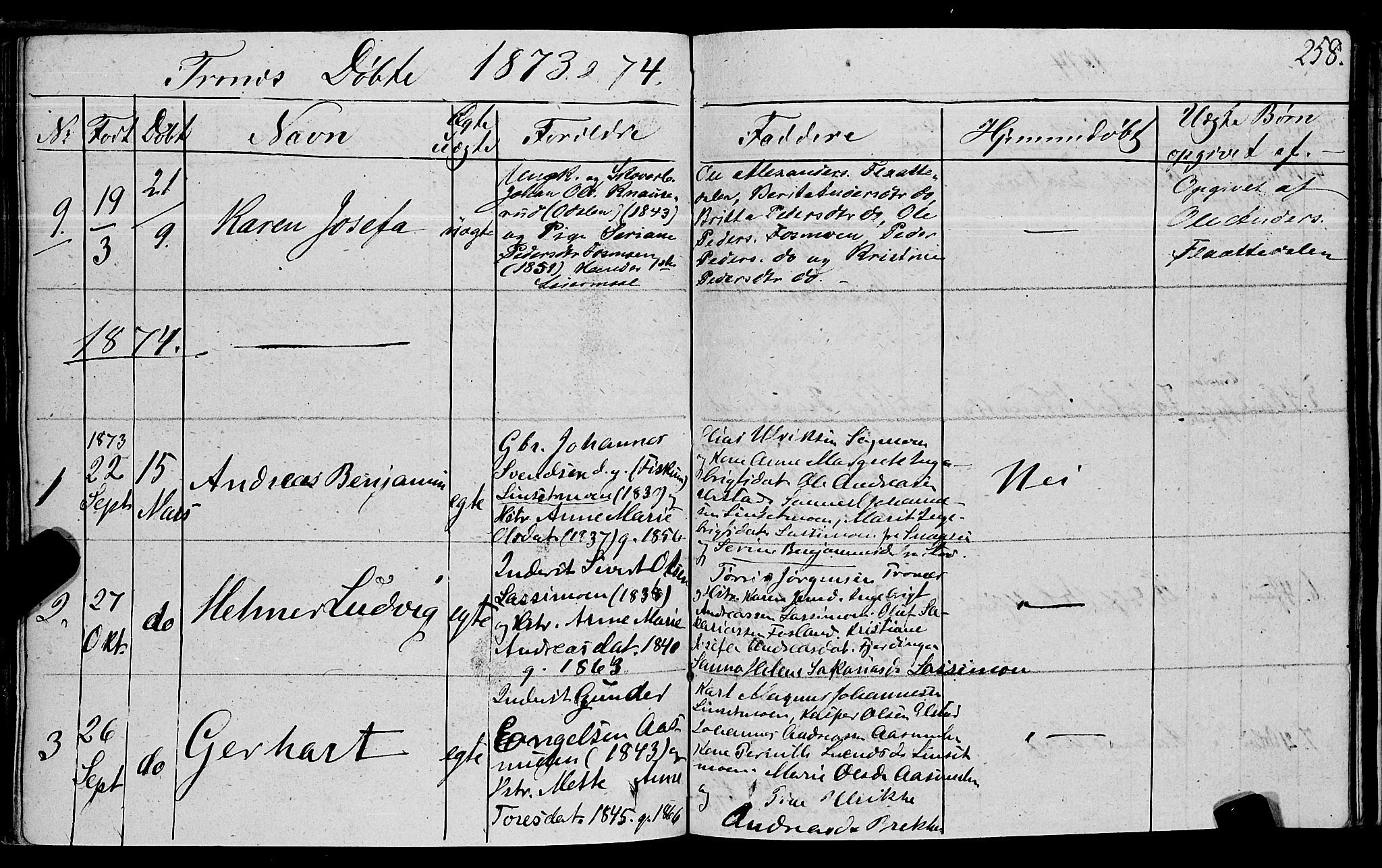 Ministerialprotokoller, klokkerbøker og fødselsregistre - Nord-Trøndelag, SAT/A-1458/762/L0538: Parish register (official) no. 762A02 /2, 1833-1879, p. 258