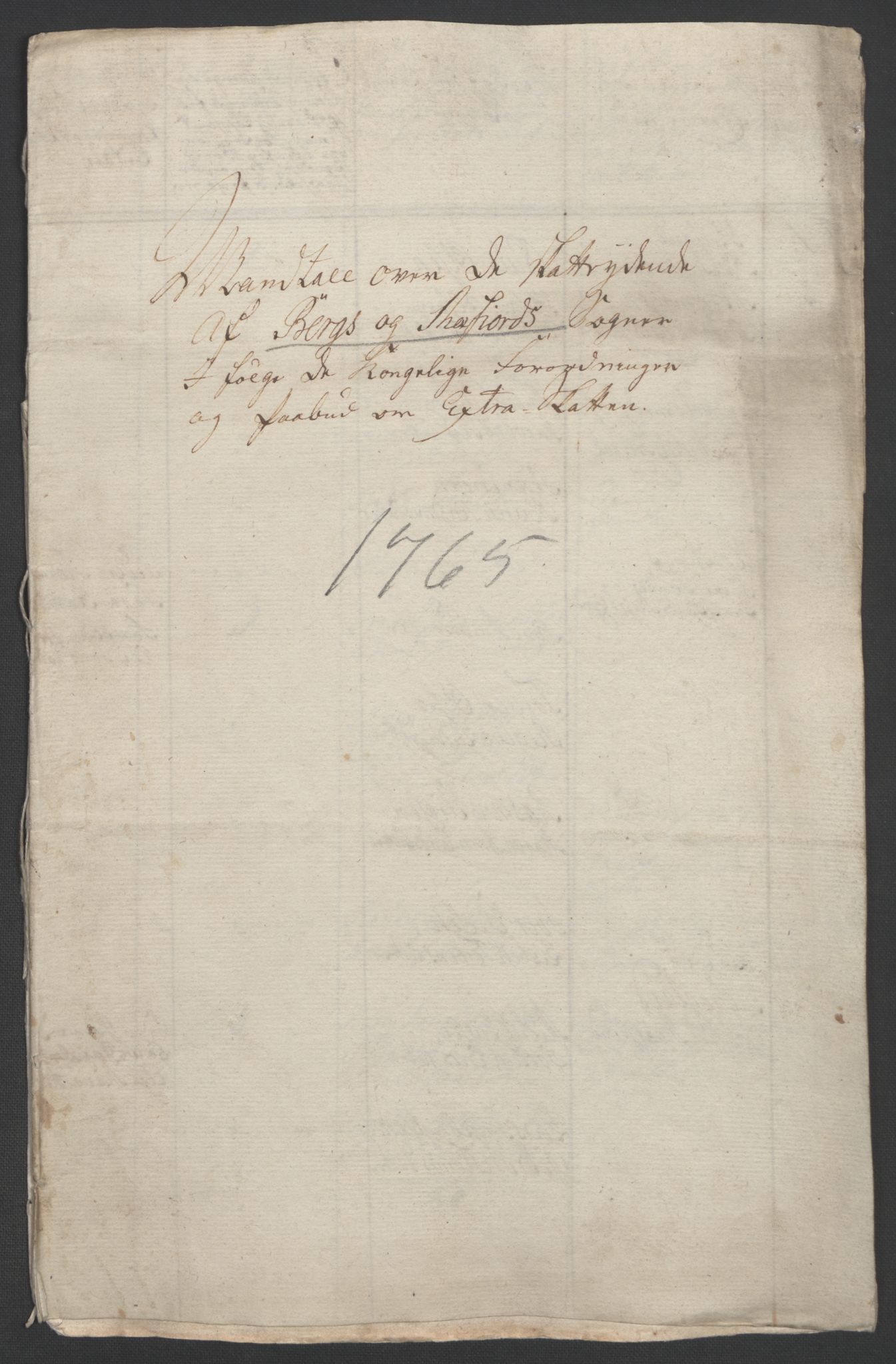 Rentekammeret inntil 1814, Realistisk ordnet avdeling, RA/EA-4070/Ol/L0022b: [Gg 10]: Ekstraskatten, 23.09.1762. Senja og Troms, 1765-1768, p. 57