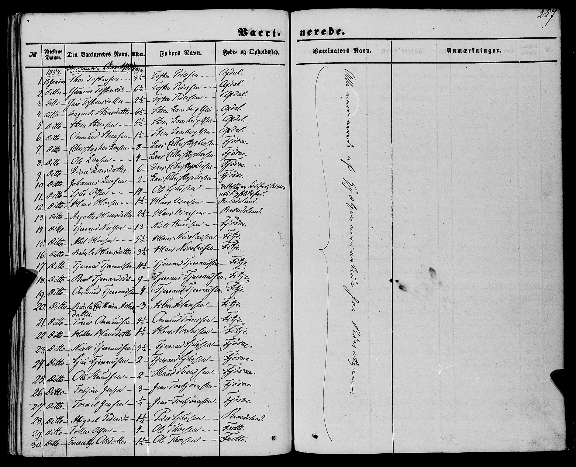 Etne sokneprestembete, AV/SAB-A-75001/H/Haa: Parish register (official) no. A 8, 1848-1862, p. 257