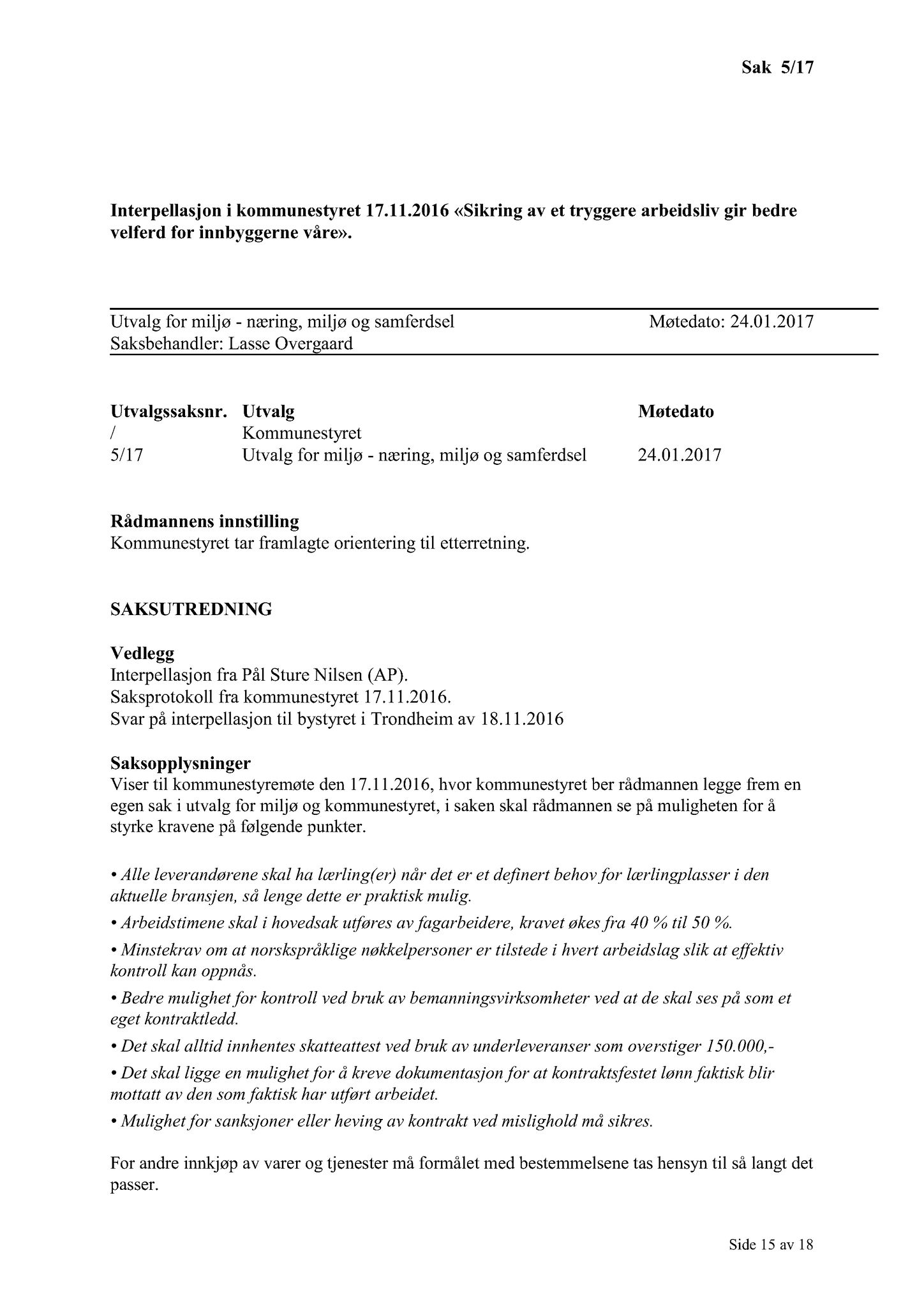 Klæbu Kommune, TRKO/KK/06-UM/L004: Utvalg for miljø - Møtedokumenter 2017, 2017, p. 16