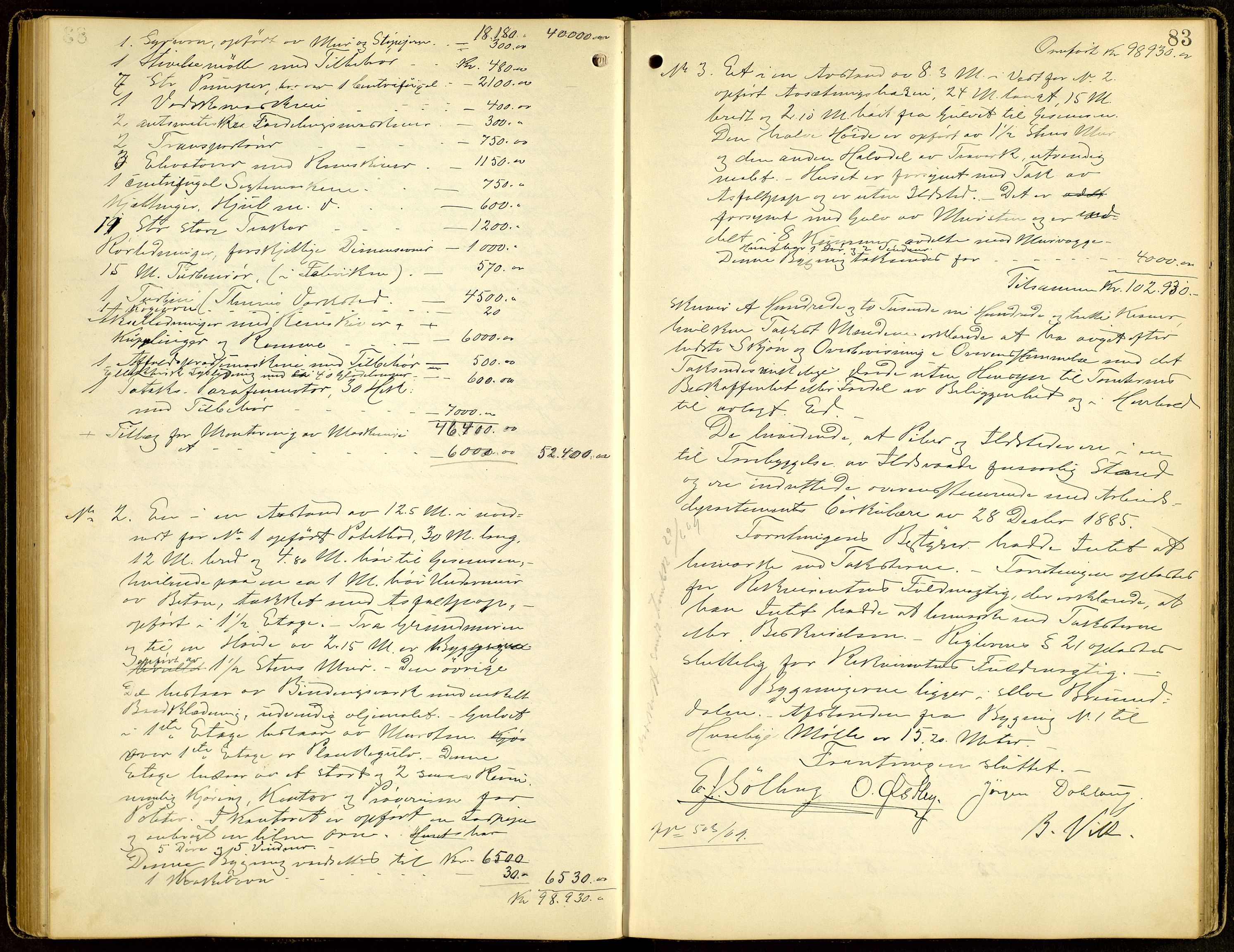 Norges Brannkasse, Furnes, AV/SAH-NBRANF-004/F/L0001: Branntakstprotokoll, 1895-1916, p. 82b-83a