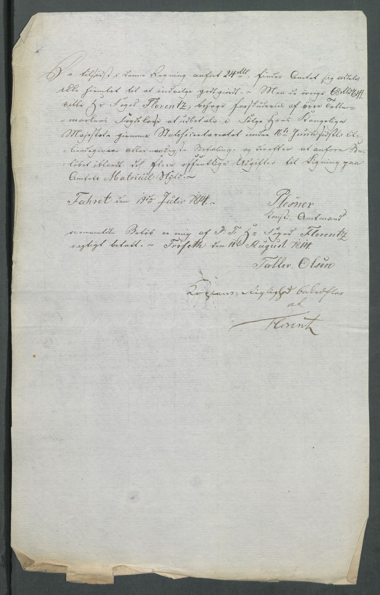 5. departement for finans-, handels- og tollfaget, AV/RA-S-3893/C/Cb/L0014: Regninger fra Riksforsamlingens deputerede, 1814, p. 220