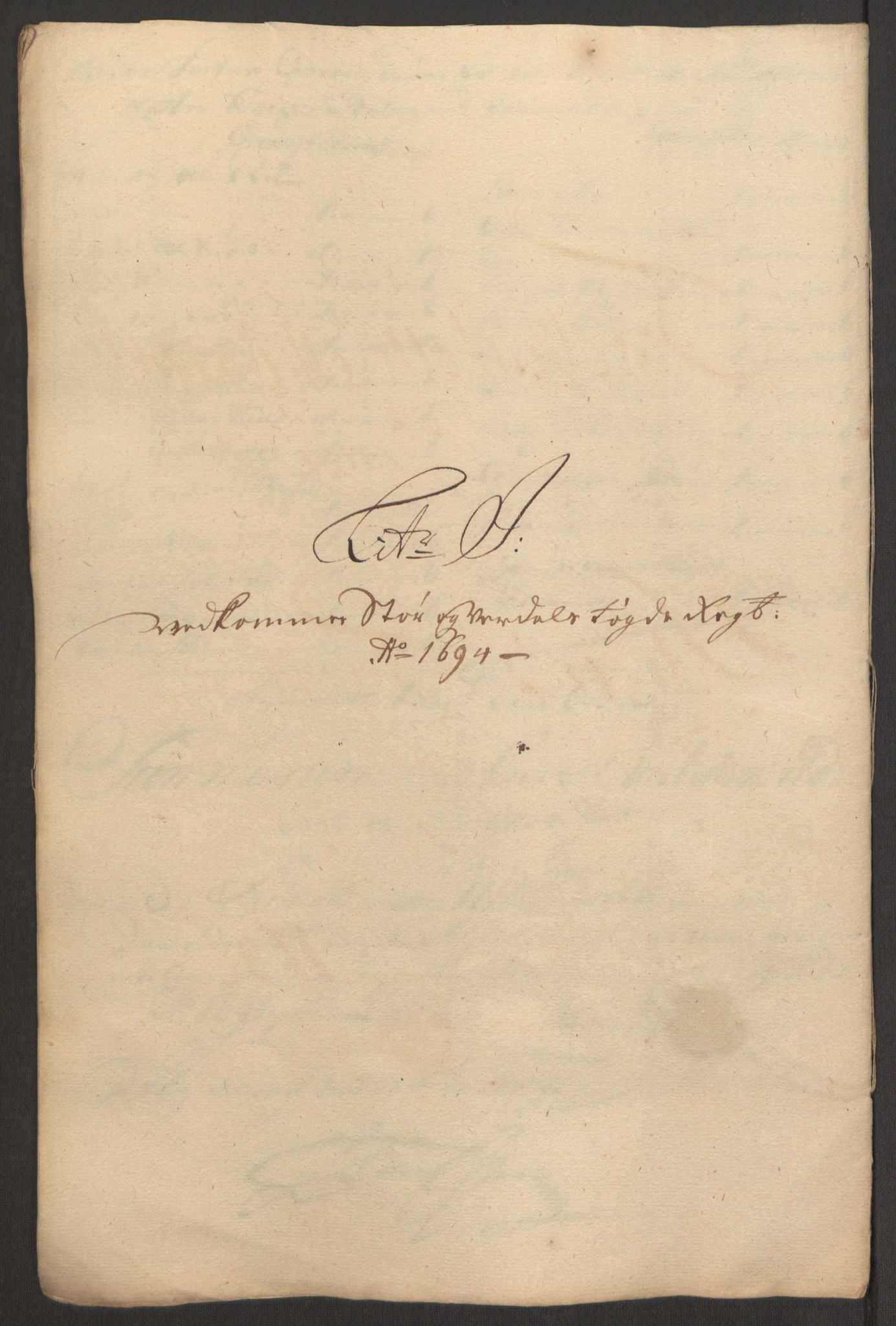 Rentekammeret inntil 1814, Reviderte regnskaper, Fogderegnskap, AV/RA-EA-4092/R62/L4186: Fogderegnskap Stjørdal og Verdal, 1693-1694, p. 241