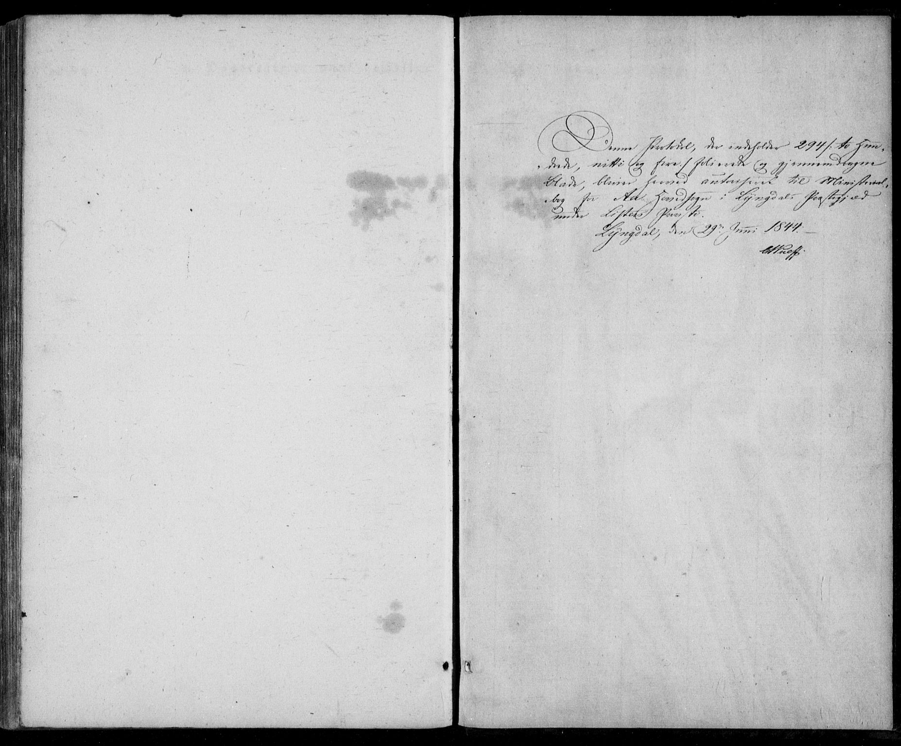 Lyngdal sokneprestkontor, AV/SAK-1111-0029/F/Fa/Fac/L0008: Parish register (official) no. A 8, 1837-1852