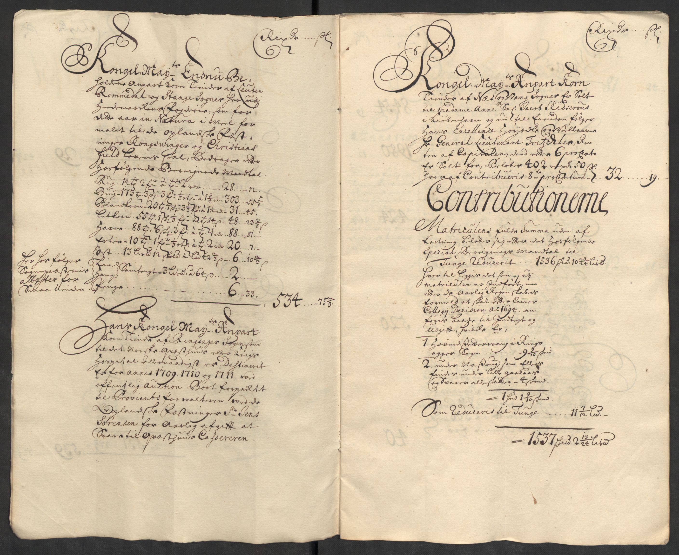 Rentekammeret inntil 1814, Reviderte regnskaper, Fogderegnskap, RA/EA-4092/R16/L1045: Fogderegnskap Hedmark, 1709, p. 6