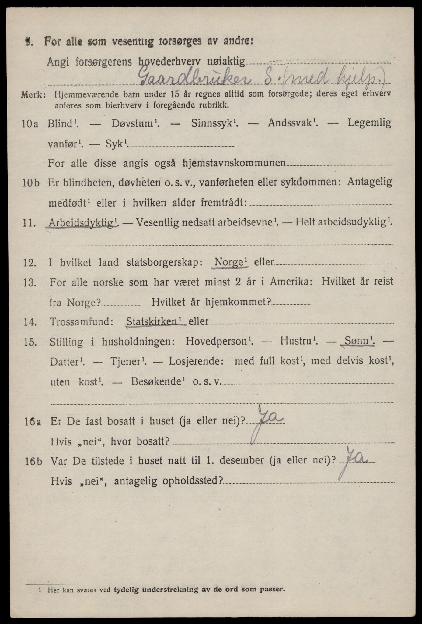 SAST, 1920 census for Hetland, 1920, p. 20892