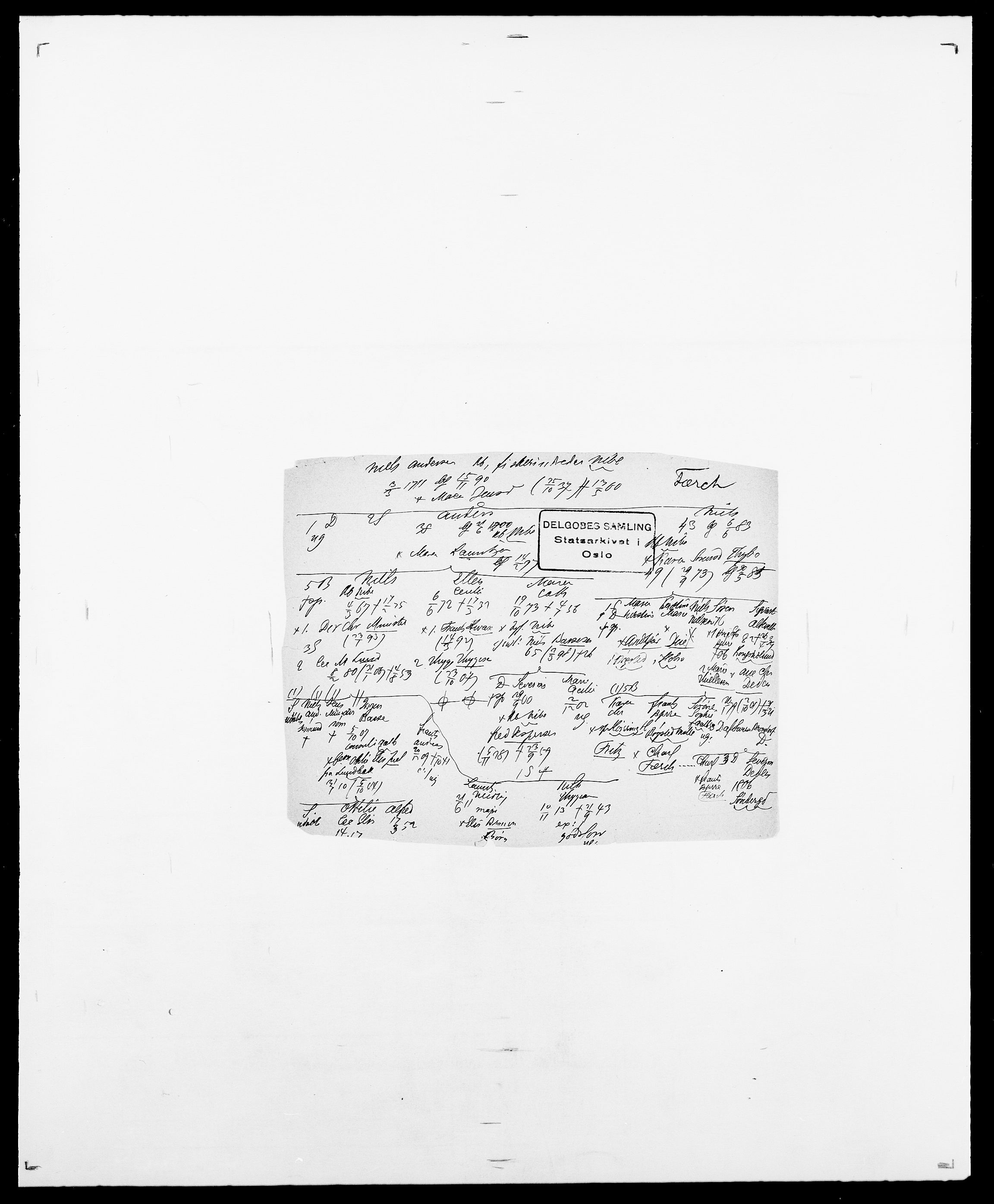 Delgobe, Charles Antoine - samling, SAO/PAO-0038/D/Da/L0013: Forbos - Geving, p. 269