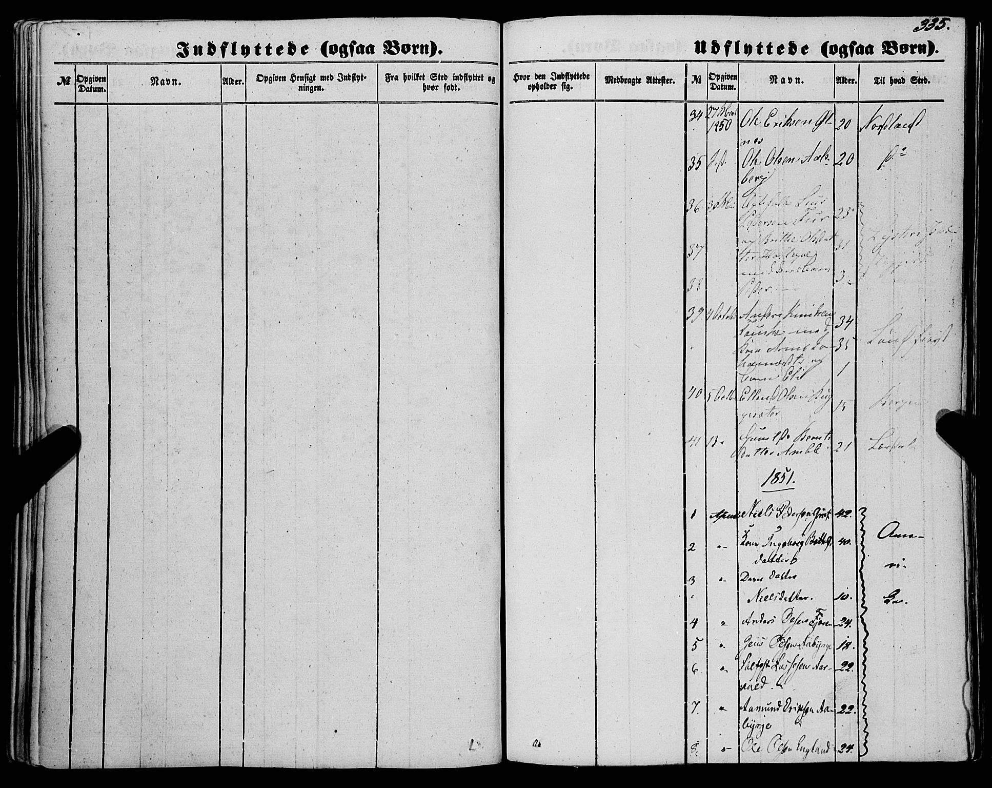 Sogndal sokneprestembete, SAB/A-81301/H/Haa/Haaa/L0012II: Parish register (official) no. A 12II, 1847-1877, p. 335