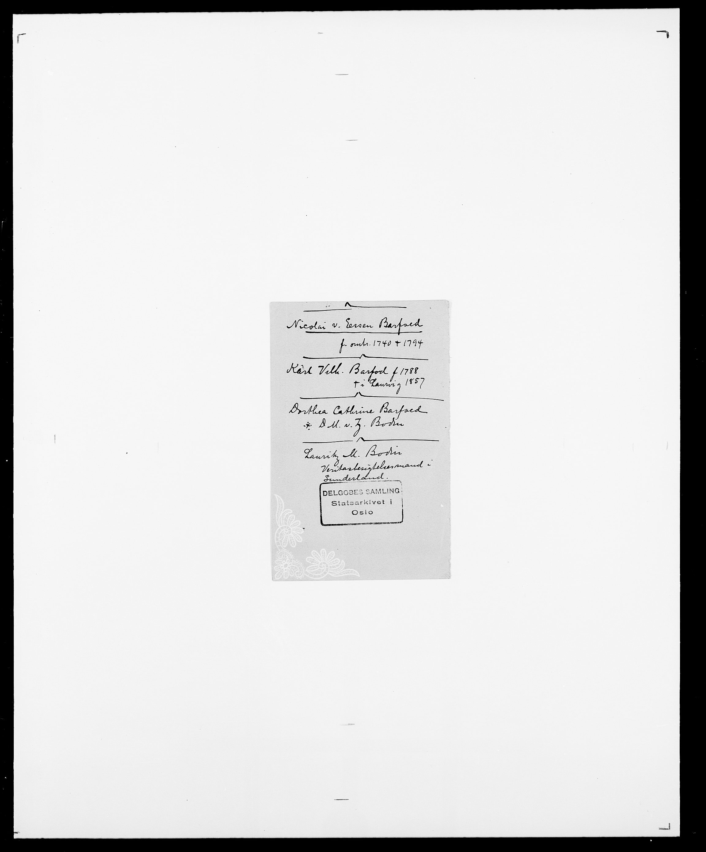 Delgobe, Charles Antoine - samling, AV/SAO-PAO-0038/D/Da/L0003: Barca - Bergen, p. 314