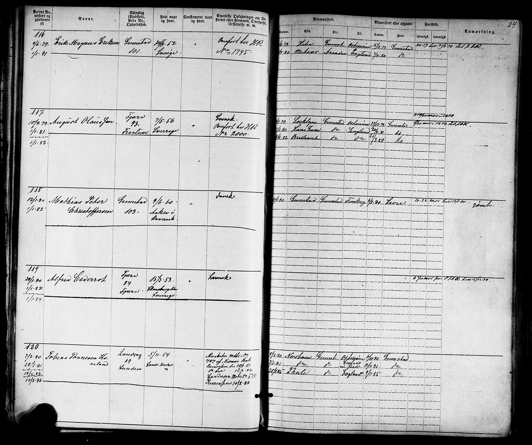 Grimstad mønstringskrets, AV/SAK-2031-0013/F/Fa/L0005: Annotasjonsrulle nr 1-1910 med register, V-18, 1870-1892, p. 47