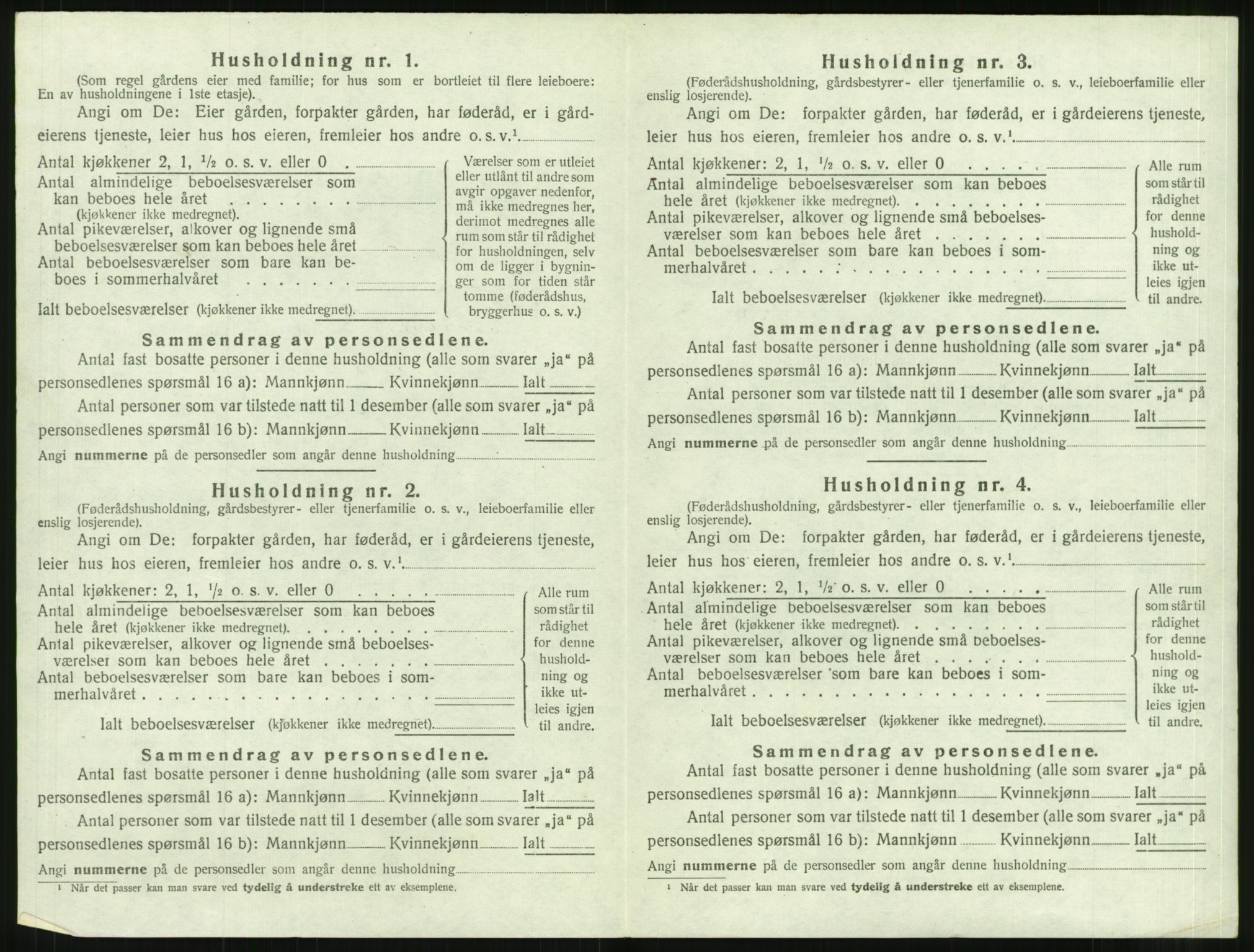 SAT, 1920 census for Borgund, 1920, p. 2145