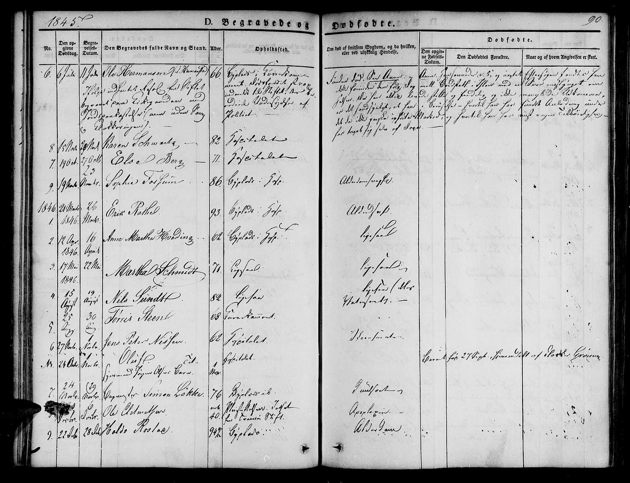 Ministerialprotokoller, klokkerbøker og fødselsregistre - Sør-Trøndelag, SAT/A-1456/623/L0468: Parish register (official) no. 623A02, 1826-1867, p. 90