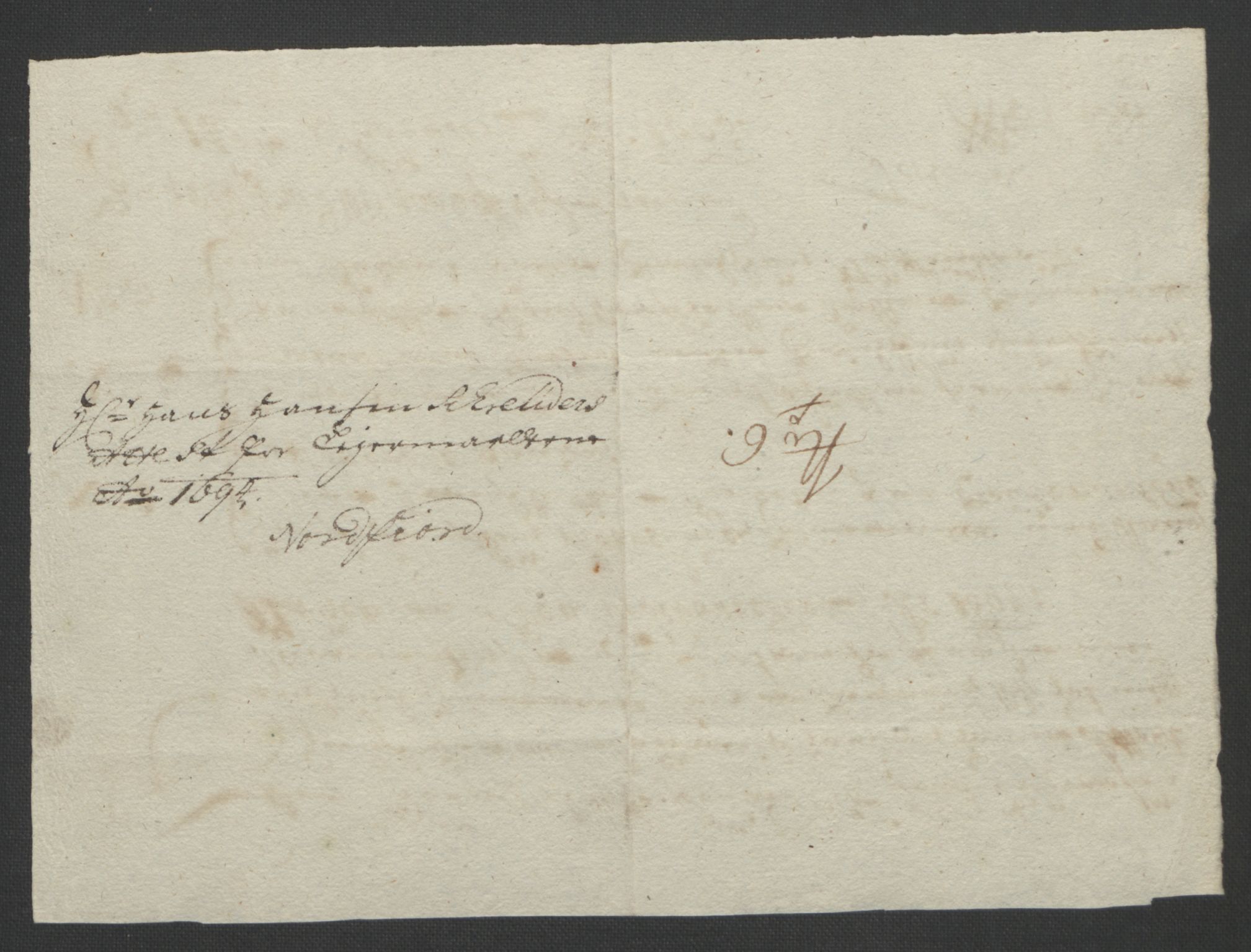 Rentekammeret inntil 1814, Reviderte regnskaper, Fogderegnskap, AV/RA-EA-4092/R53/L3421: Fogderegnskap Sunn- og Nordfjord, 1693-1694, p. 452