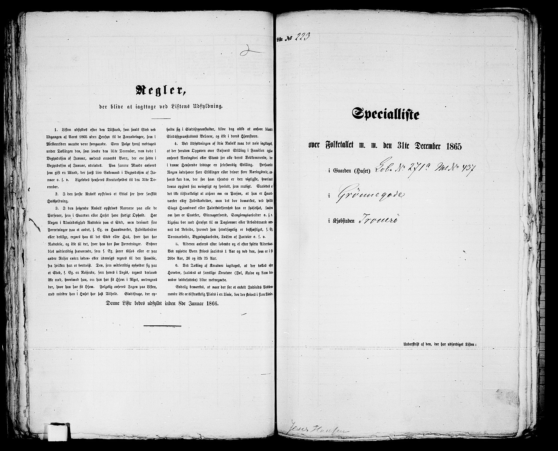 RA, 1865 census for Tromsø, 1865, p. 462