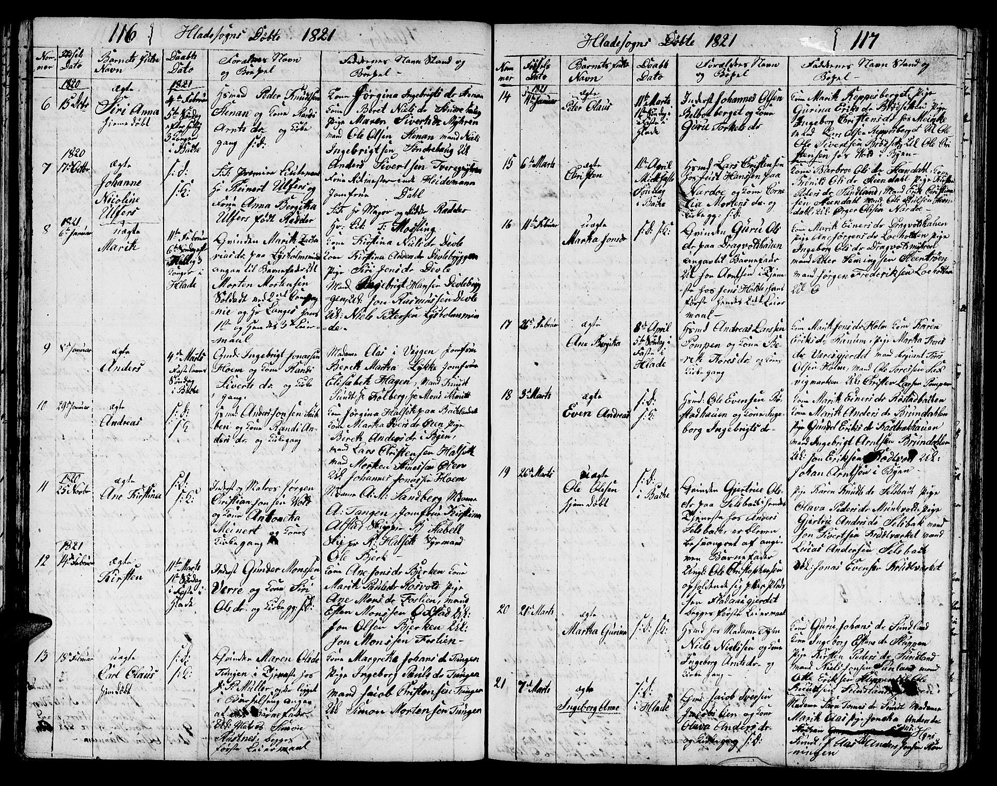 Ministerialprotokoller, klokkerbøker og fødselsregistre - Sør-Trøndelag, SAT/A-1456/606/L0306: Parish register (copy) no. 606C02, 1797-1829, p. 116-117