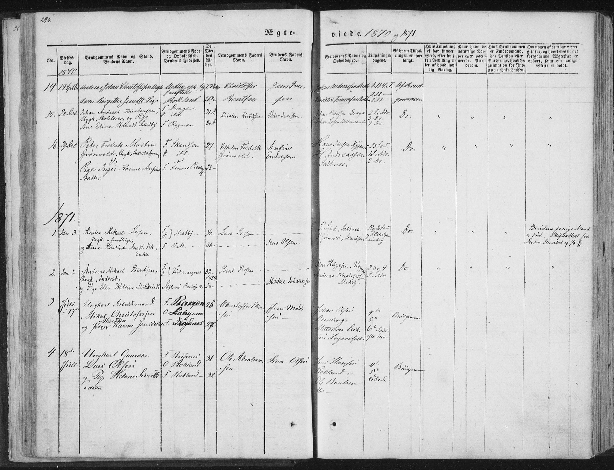 Ministerialprotokoller, klokkerbøker og fødselsregistre - Nordland, SAT/A-1459/847/L0667: Parish register (official) no. 847A07, 1842-1871, p. 294