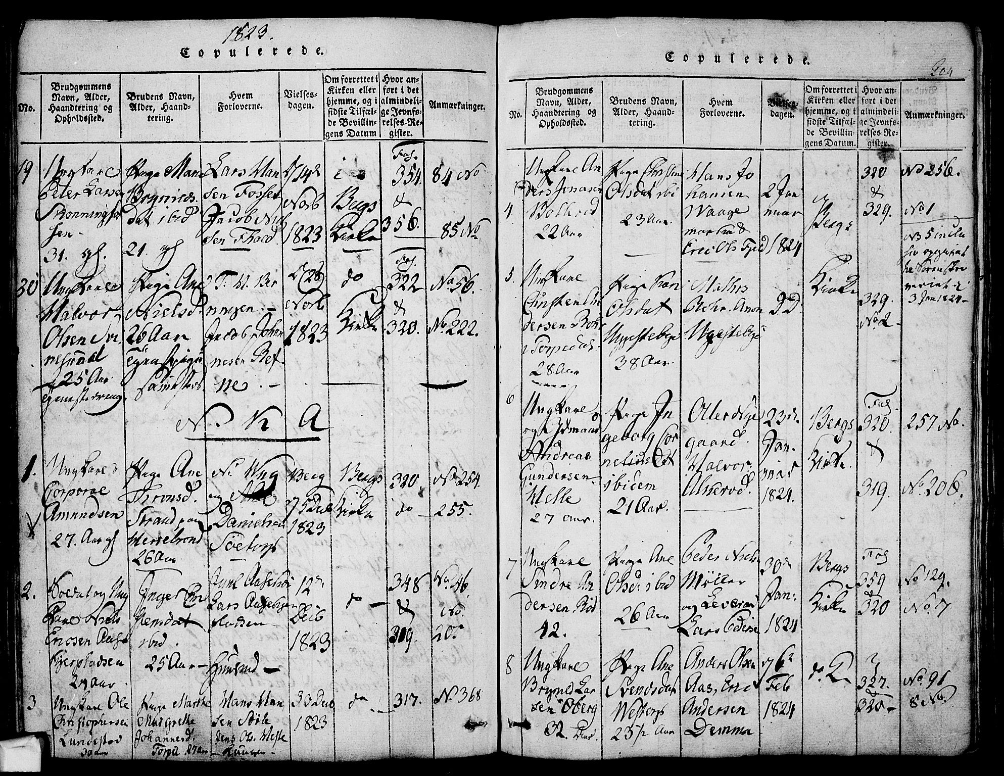 Berg prestekontor Kirkebøker, SAO/A-10902/F/Fa/L0002: Parish register (official) no. I 2, 1815-1831, p. 204