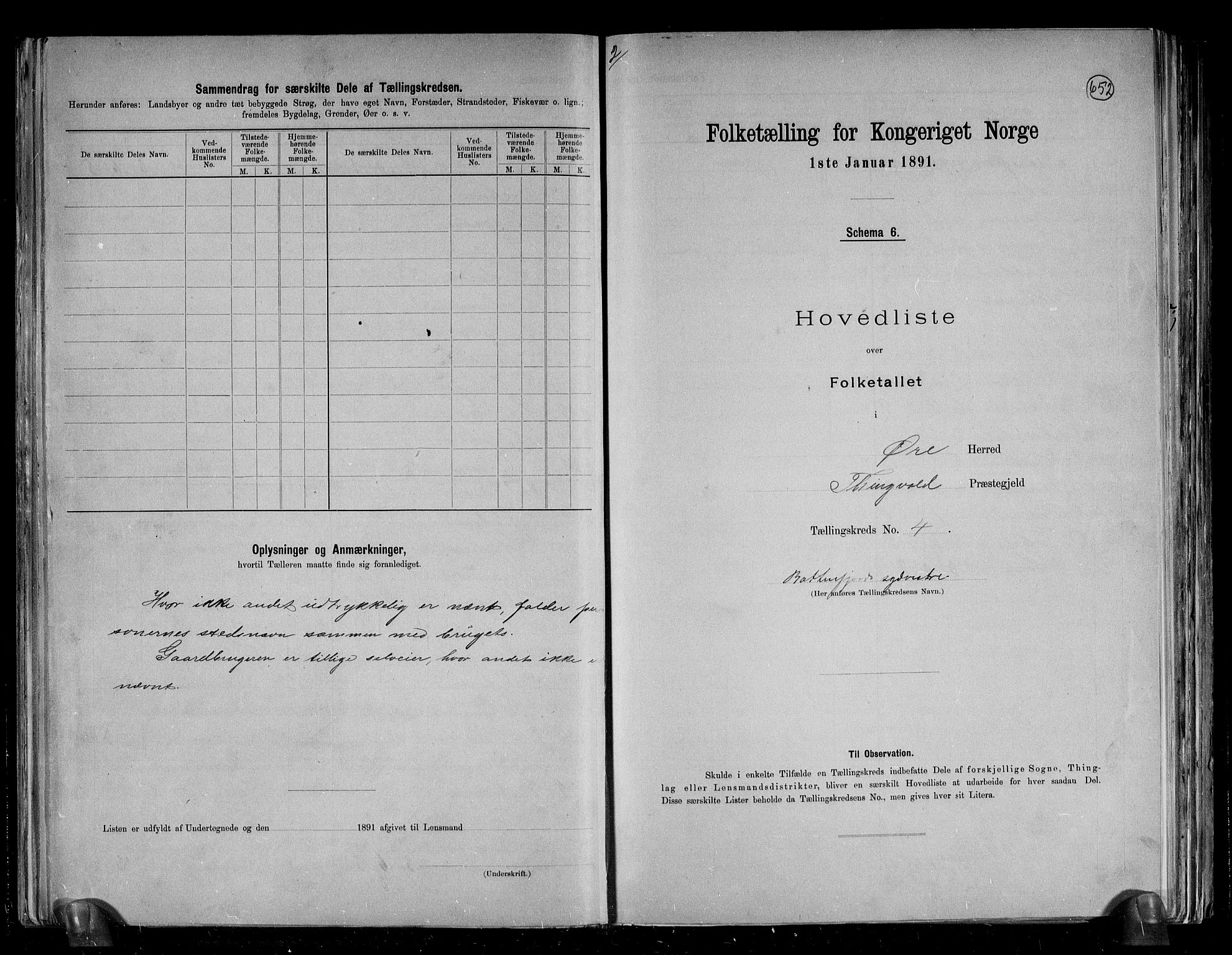 RA, 1891 census for 1558 Øre, 1891, p. 12