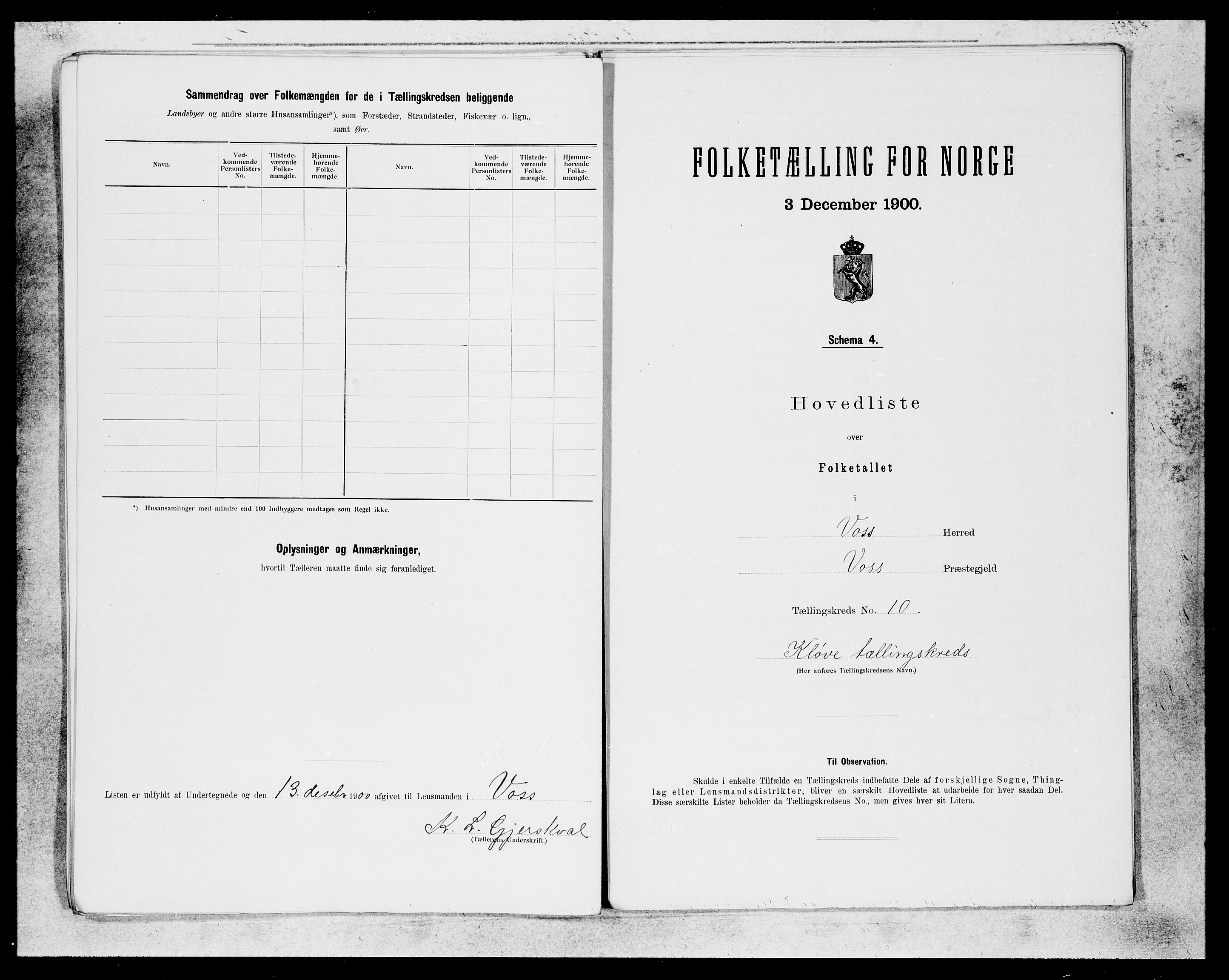 SAB, 1900 census for Voss, 1900, p. 21