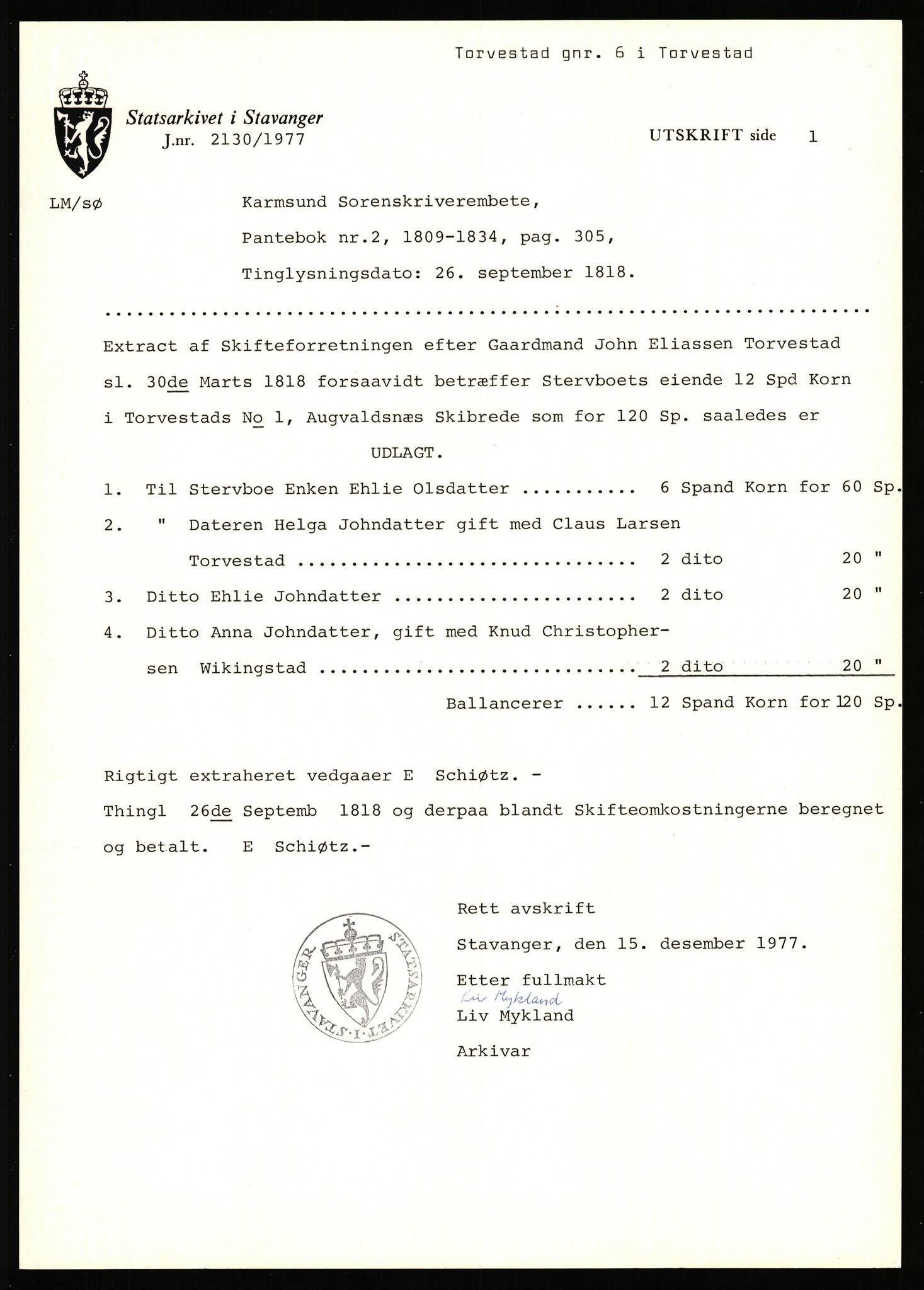 Statsarkivet i Stavanger, AV/SAST-A-101971/03/Y/Yj/L0088: Avskrifter sortert etter gårdsnavn: Todneim - Tuestad, 1750-1930, p. 297