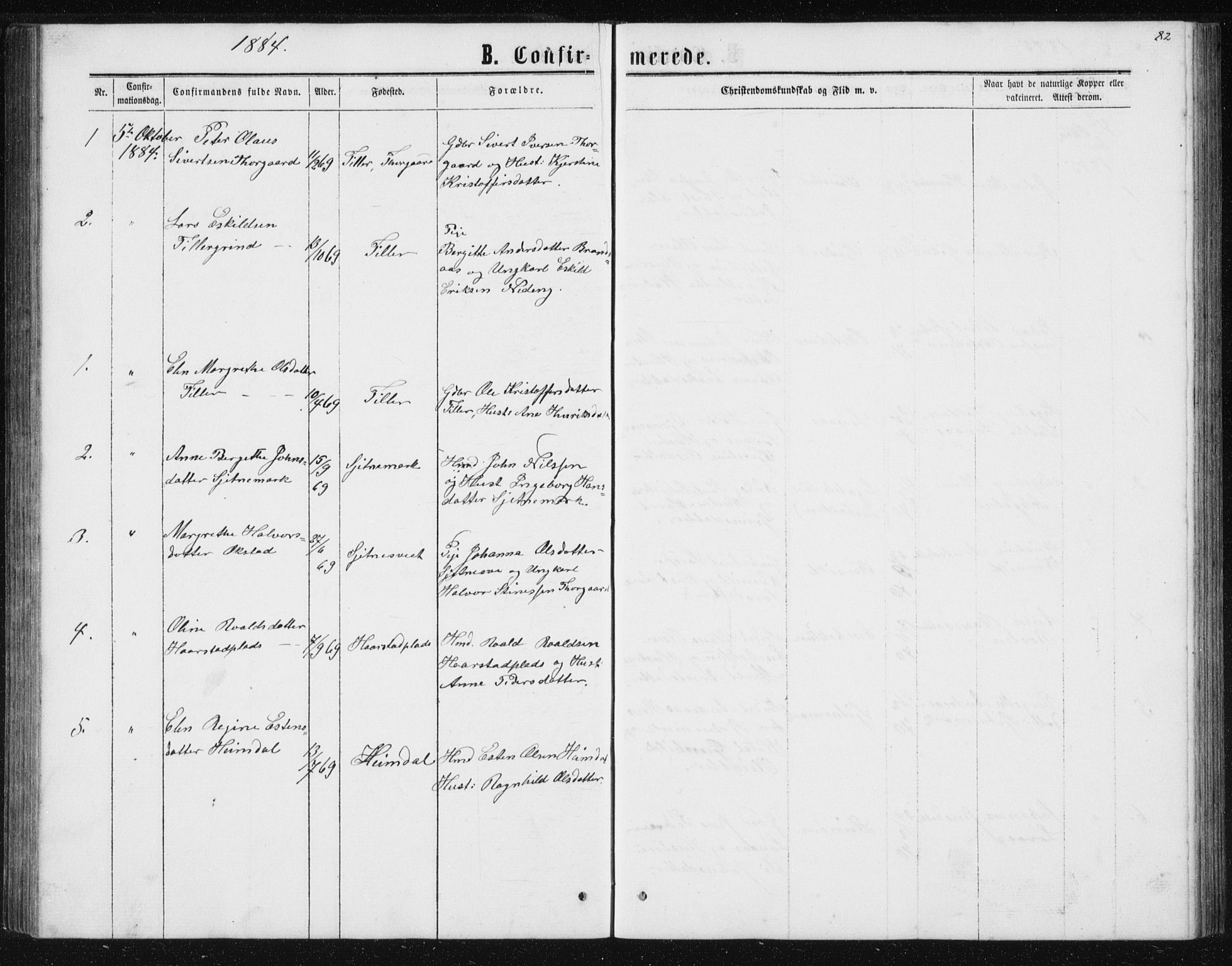 Ministerialprotokoller, klokkerbøker og fødselsregistre - Sør-Trøndelag, SAT/A-1456/621/L0459: Parish register (copy) no. 621C02, 1866-1895, p. 82