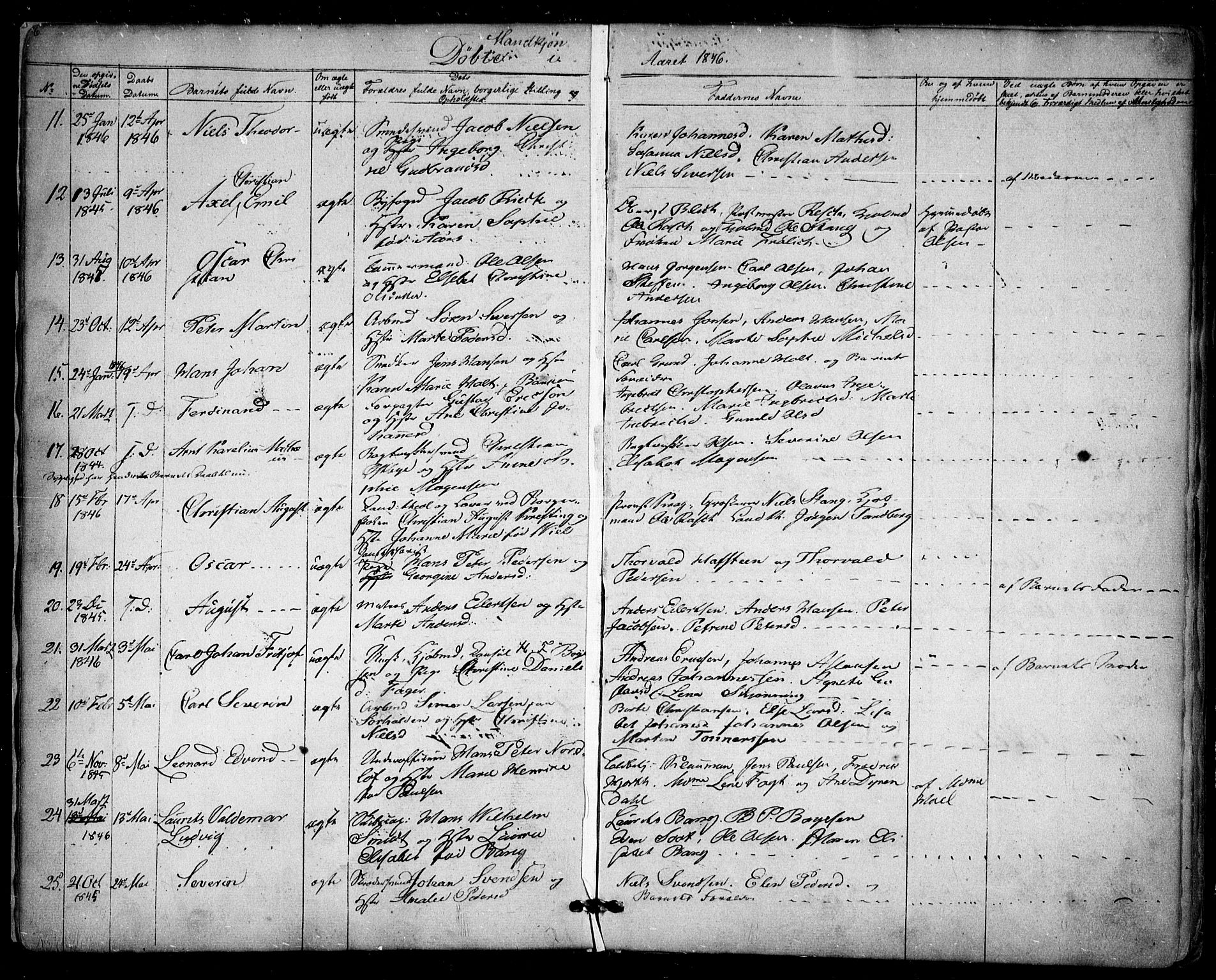 Halden prestekontor Kirkebøker, AV/SAO-A-10909/F/Fa/L0006: Parish register (official) no. I 6, 1845-1856, p. 6