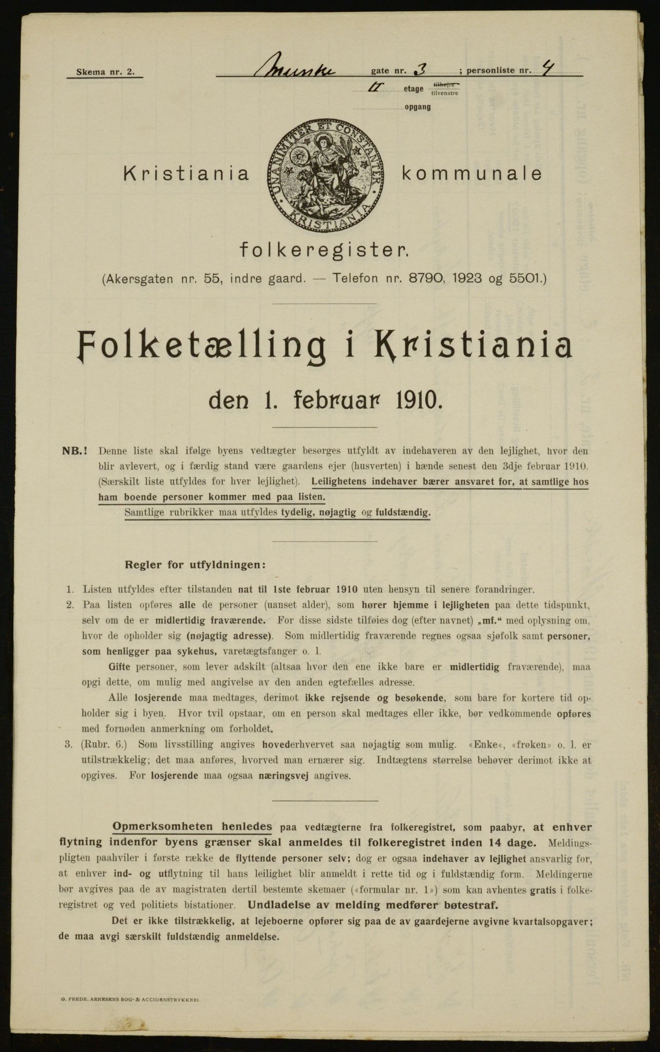 OBA, Municipal Census 1910 for Kristiania, 1910, p. 65647