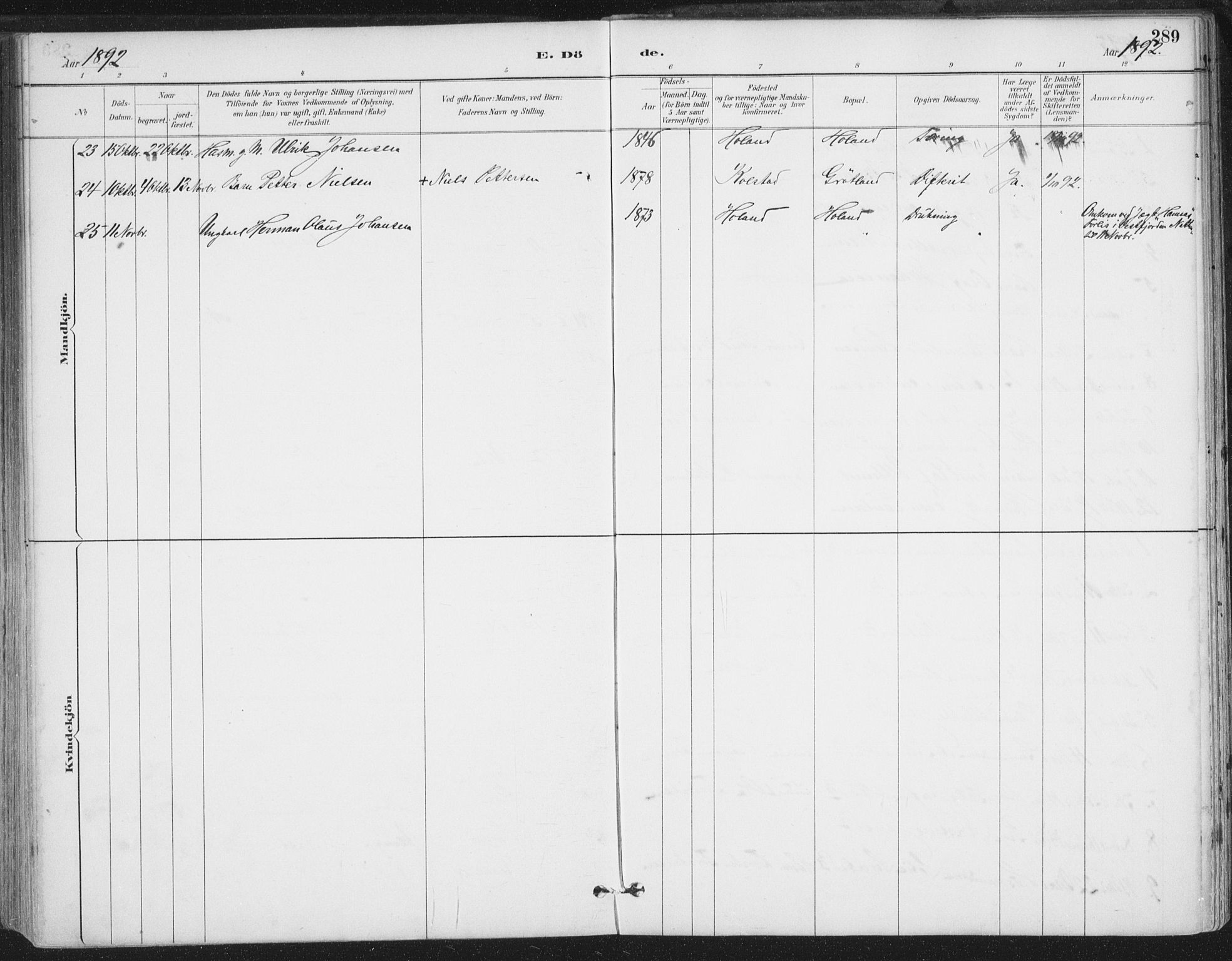 Ministerialprotokoller, klokkerbøker og fødselsregistre - Nordland, AV/SAT-A-1459/816/L0244: Parish register (official) no. 816A10, 1886-1903, p. 289