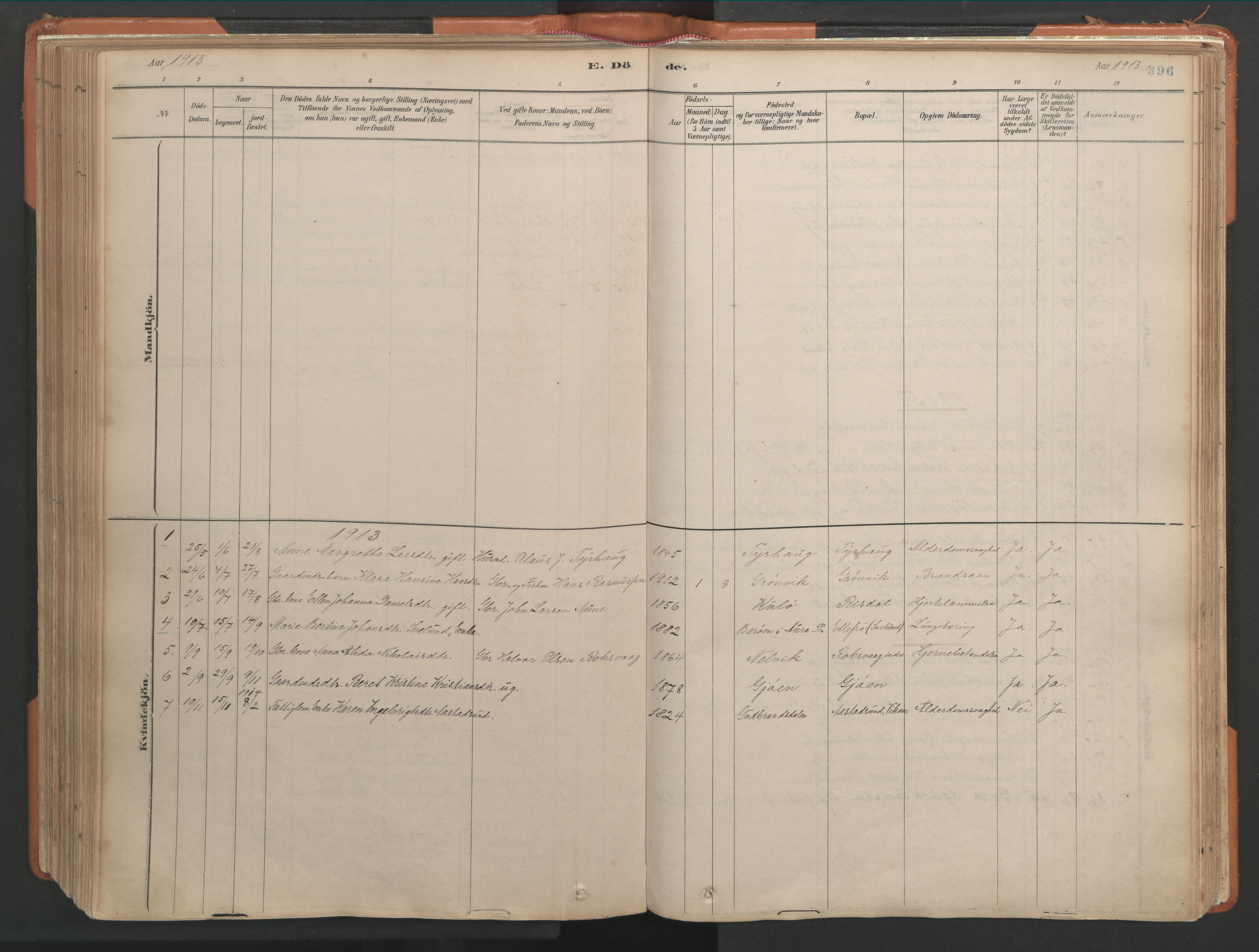 Ministerialprotokoller, klokkerbøker og fødselsregistre - Møre og Romsdal, AV/SAT-A-1454/581/L0941: Parish register (official) no. 581A09, 1880-1919, p. 396