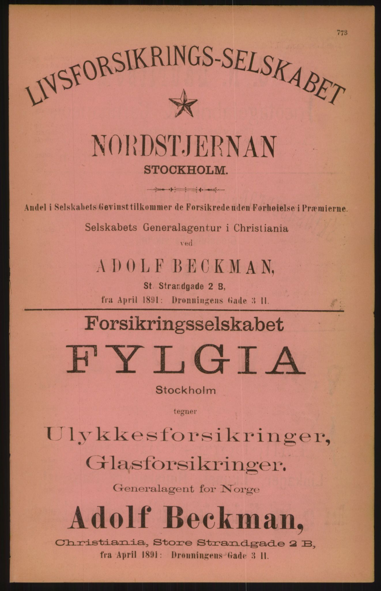 Kristiania/Oslo adressebok, PUBL/-, 1891, p. 773