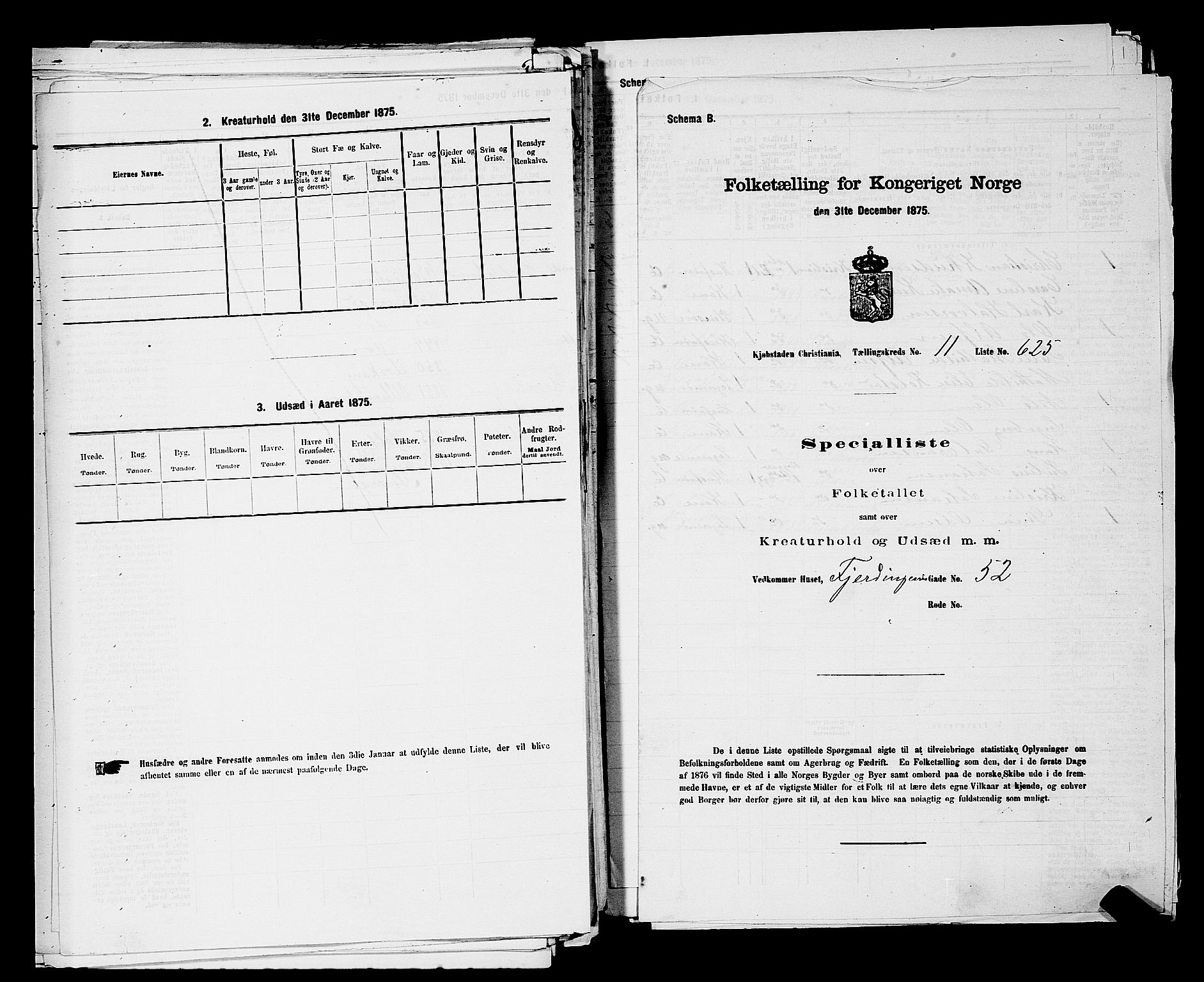 RA, 1875 census for 0301 Kristiania, 1875, p. 1940