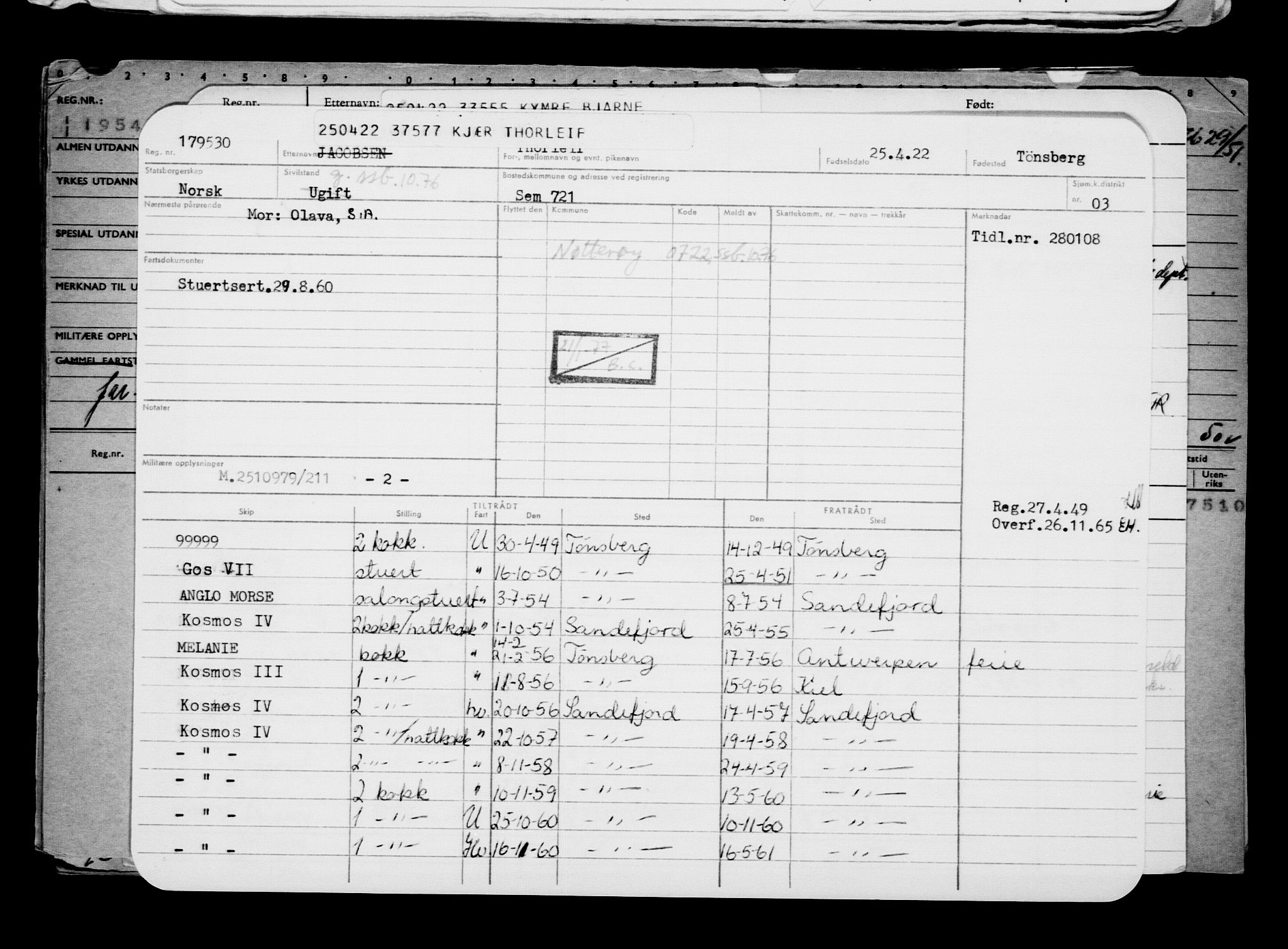 Direktoratet for sjømenn, AV/RA-S-3545/G/Gb/L0205: Hovedkort, 1922, p. 682