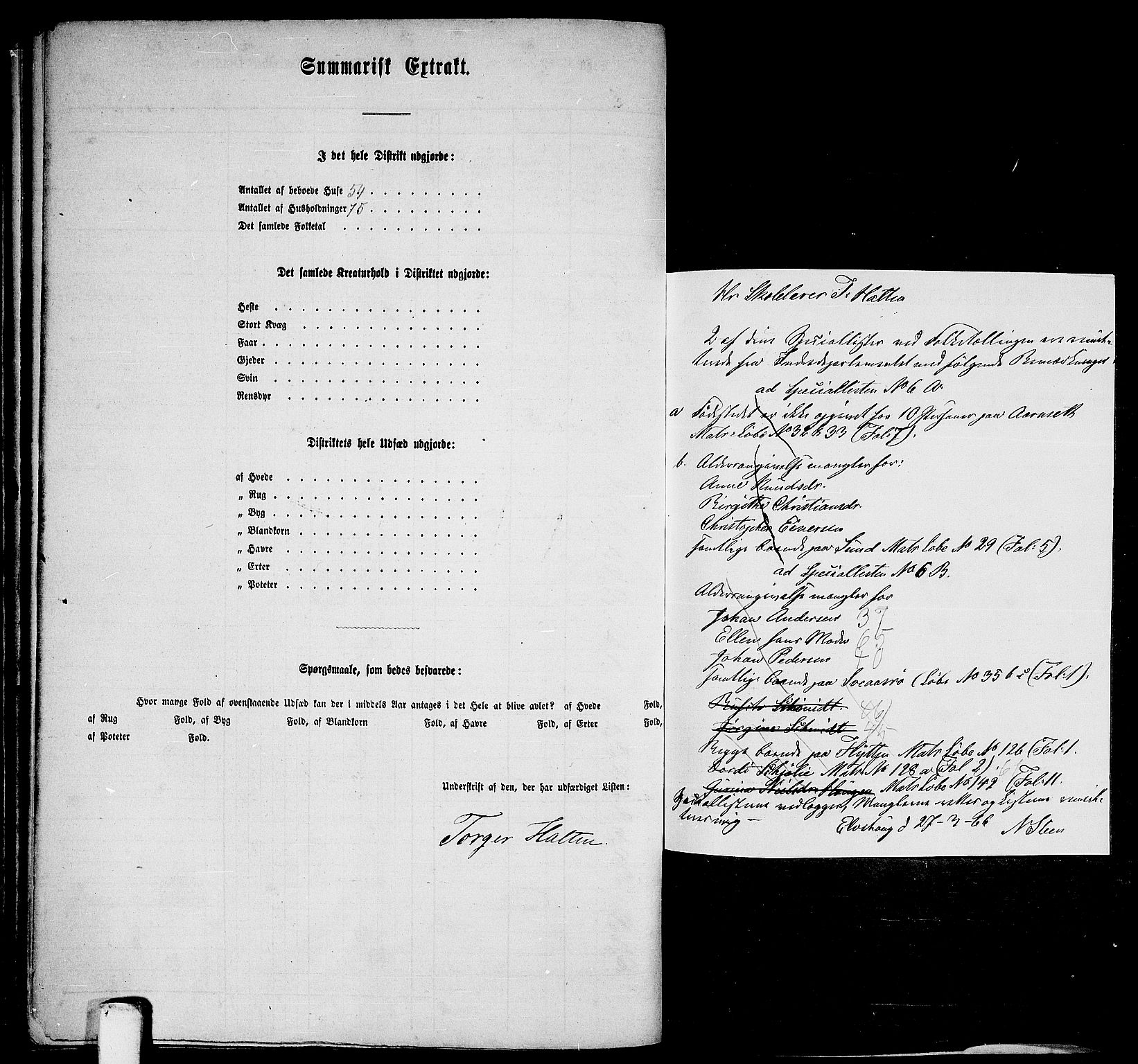 RA, 1865 census for Stadsbygd, 1865, p. 127
