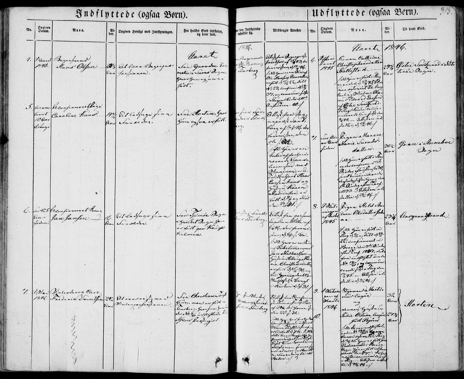 Tønsberg kirkebøker, SAKO/A-330/F/Fa/L0007: Parish register (official) no. I 7, 1845-1854, p. 313