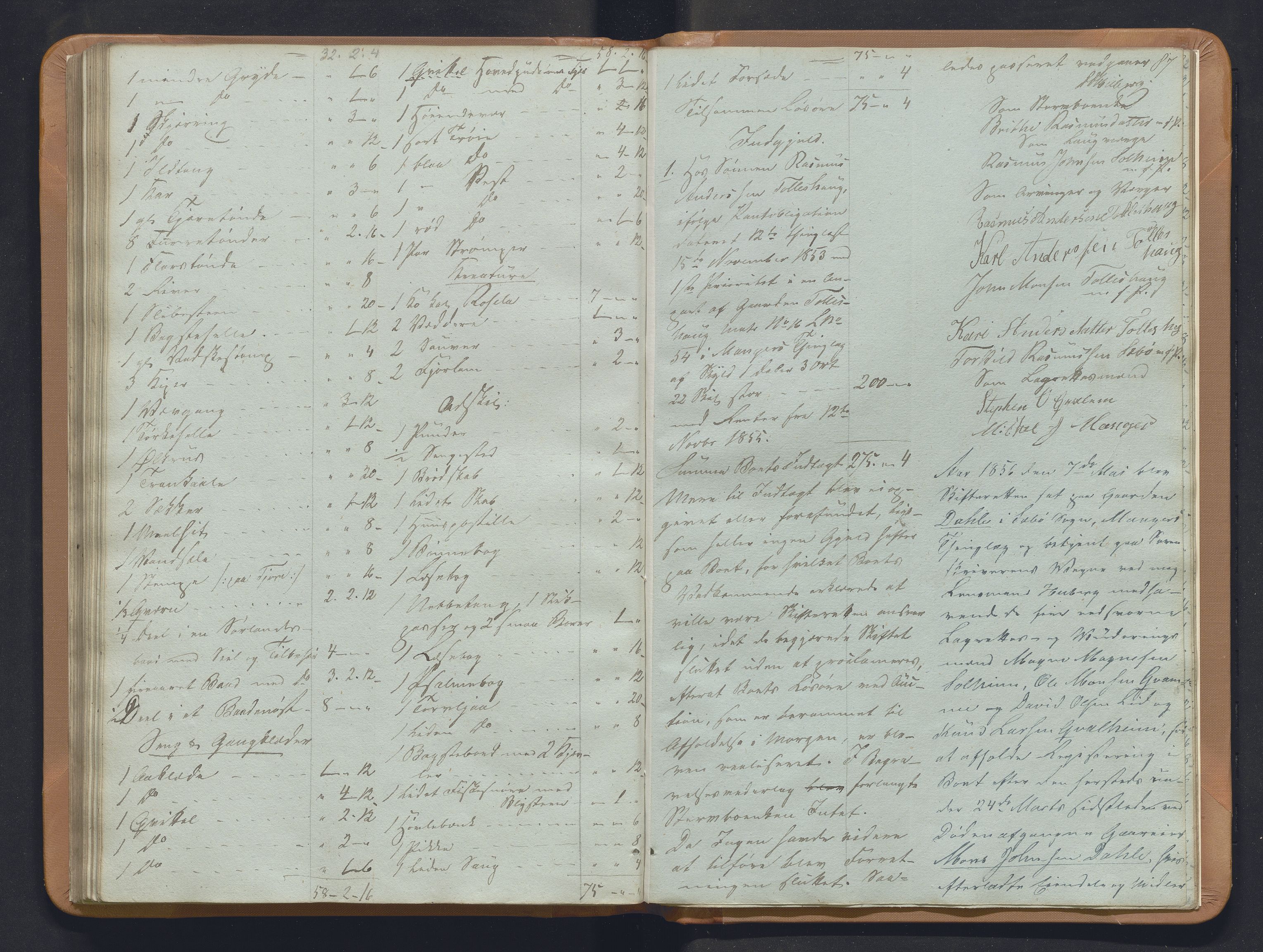Nordhordland sorenskrivar, SAB/A-2901/1/H/Hb/L0018: Registreringsprotokollar, 1853-1856, p. 87