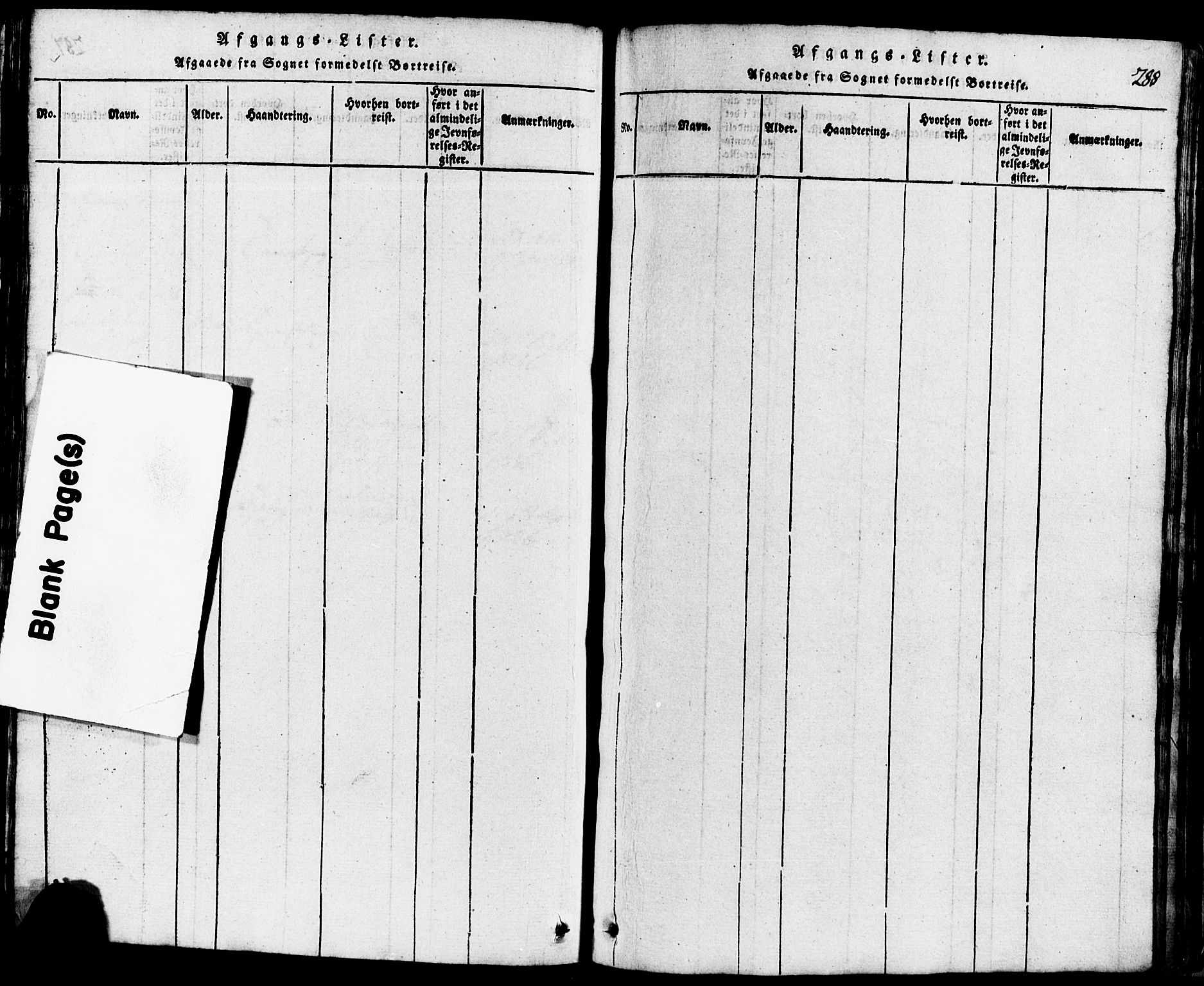 Lund sokneprestkontor, AV/SAST-A-101809/S07/L0001: Parish register (copy) no. B 1, 1815-1853, p. 288