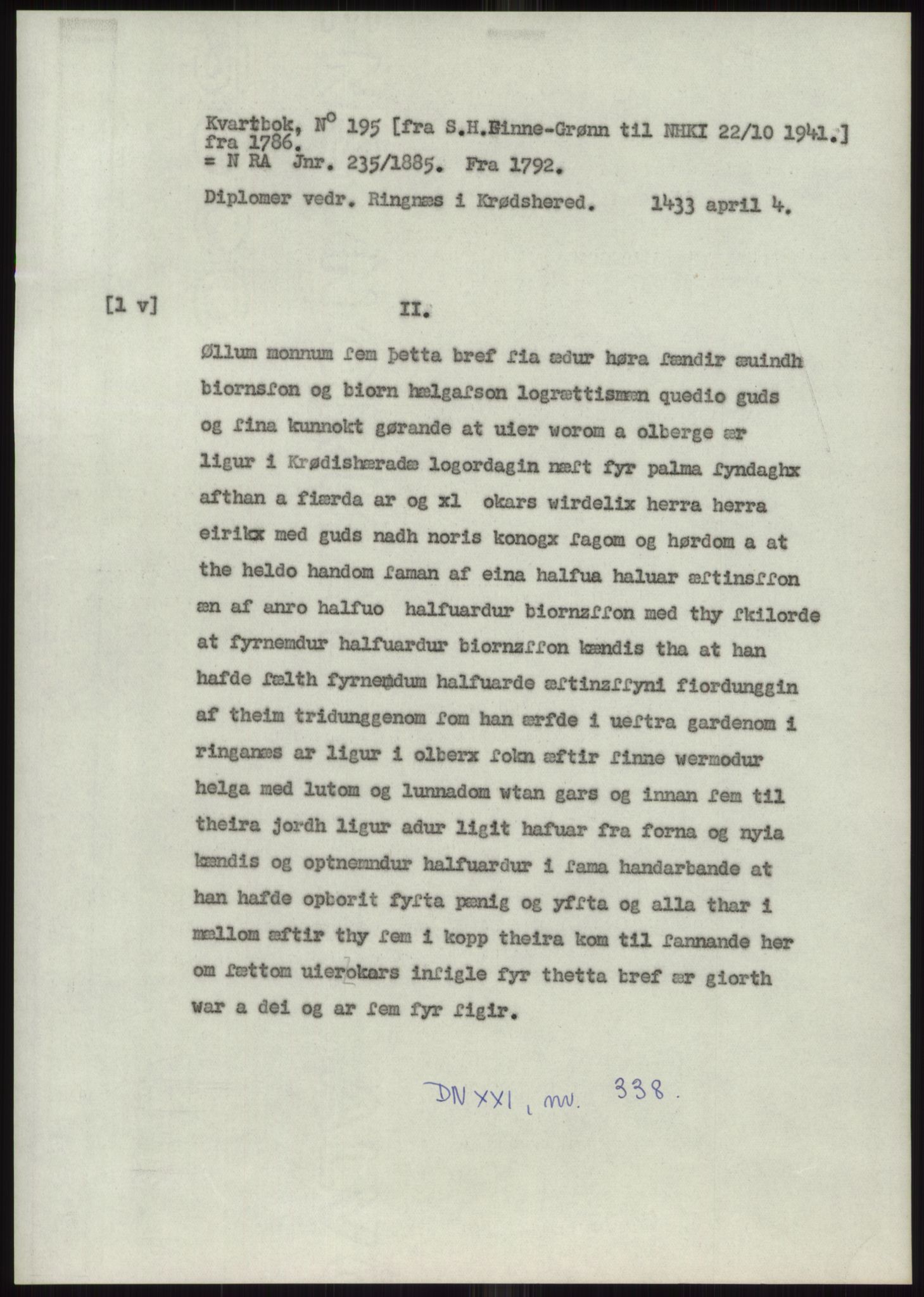 Samlinger til kildeutgivelse, Diplomavskriftsamlingen, AV/RA-EA-4053/H/Ha, p. 828