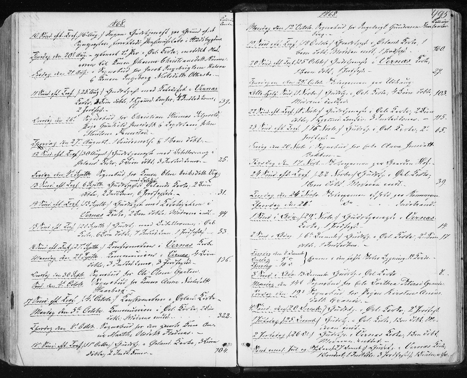 Ministerialprotokoller, klokkerbøker og fødselsregistre - Sør-Trøndelag, SAT/A-1456/659/L0737: Parish register (official) no. 659A07, 1857-1875, p. 495