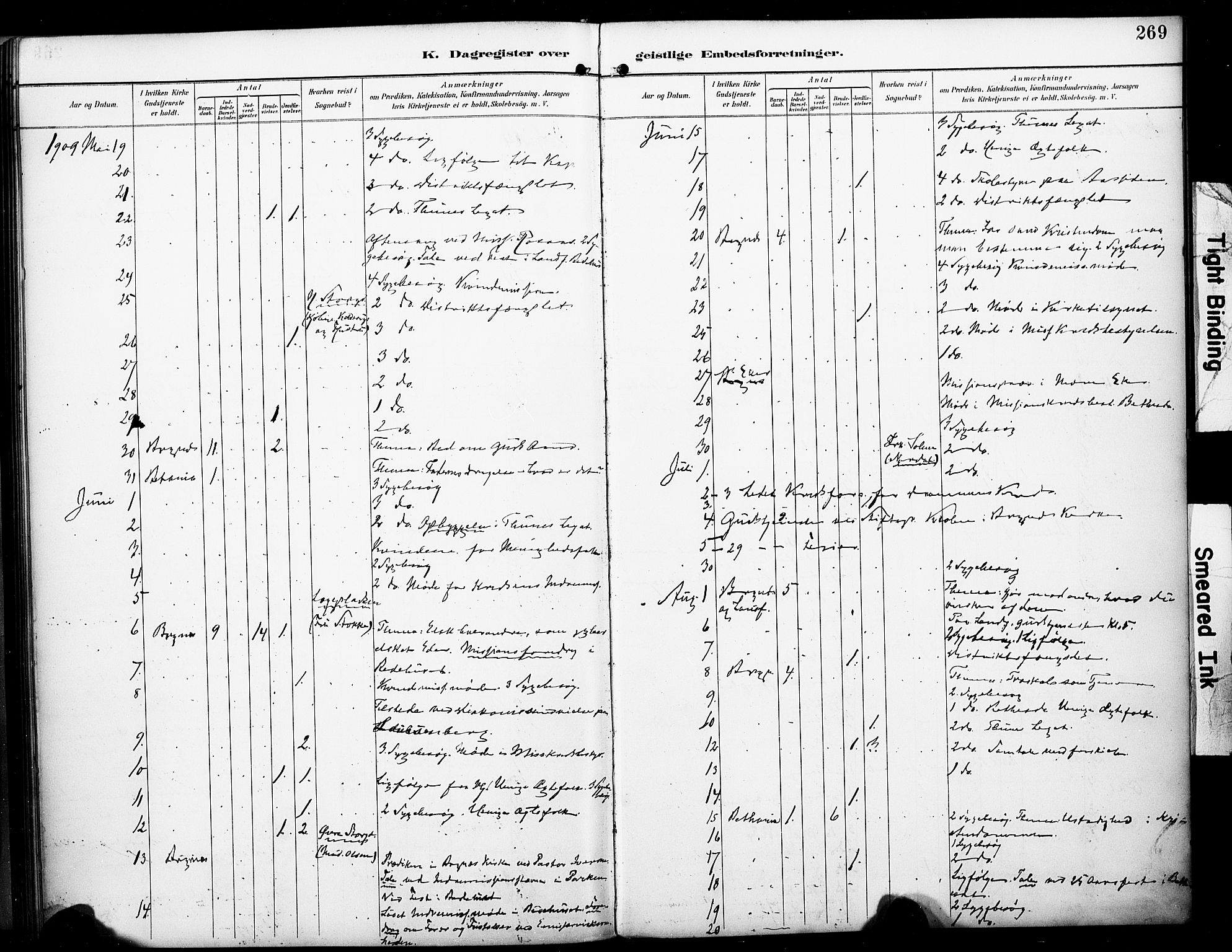 Bragernes kirkebøker, AV/SAKO-A-6/F/Fc/L0006: Parish register (official) no. III 6, 1888-1899, p. 269