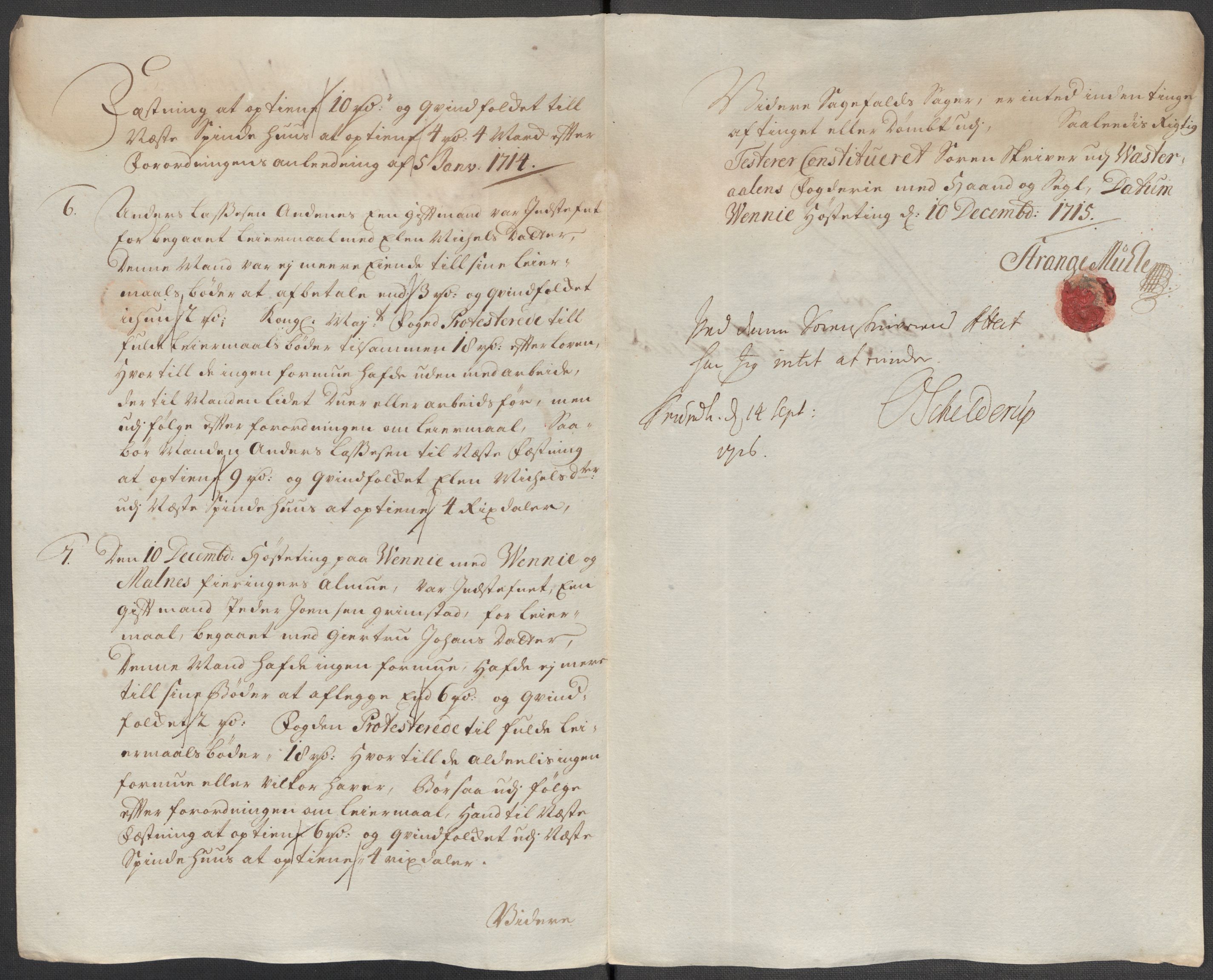 Rentekammeret inntil 1814, Reviderte regnskaper, Fogderegnskap, AV/RA-EA-4092/R67/L4681: Fogderegnskap Vesterålen, Andenes og Lofoten, 1715, p. 172