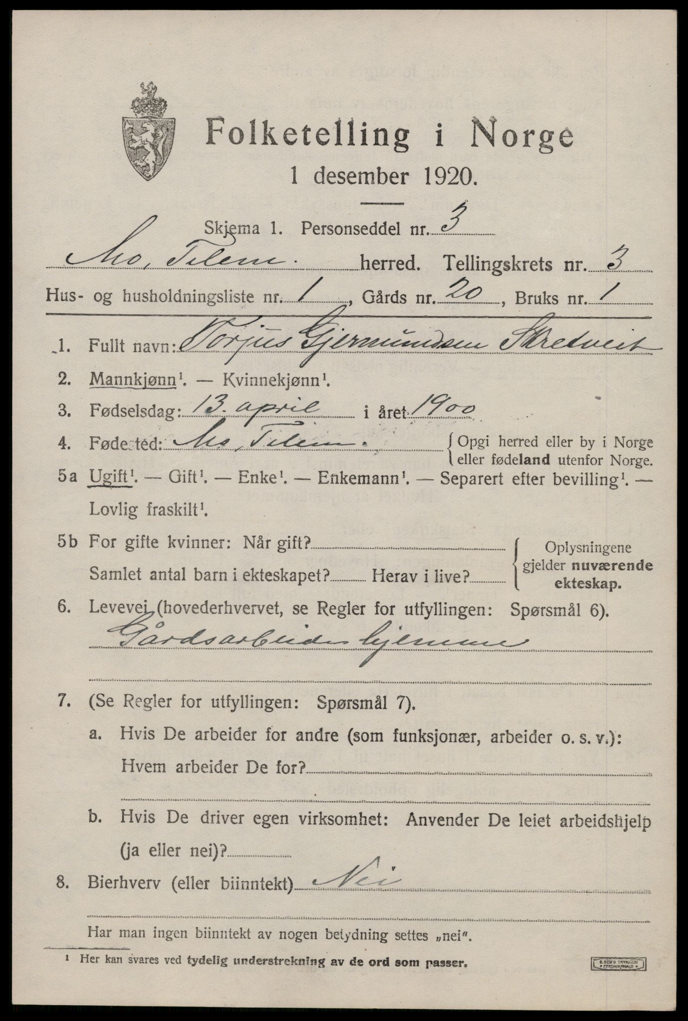 SAKO, 1920 census for Mo, 1920, p. 1386