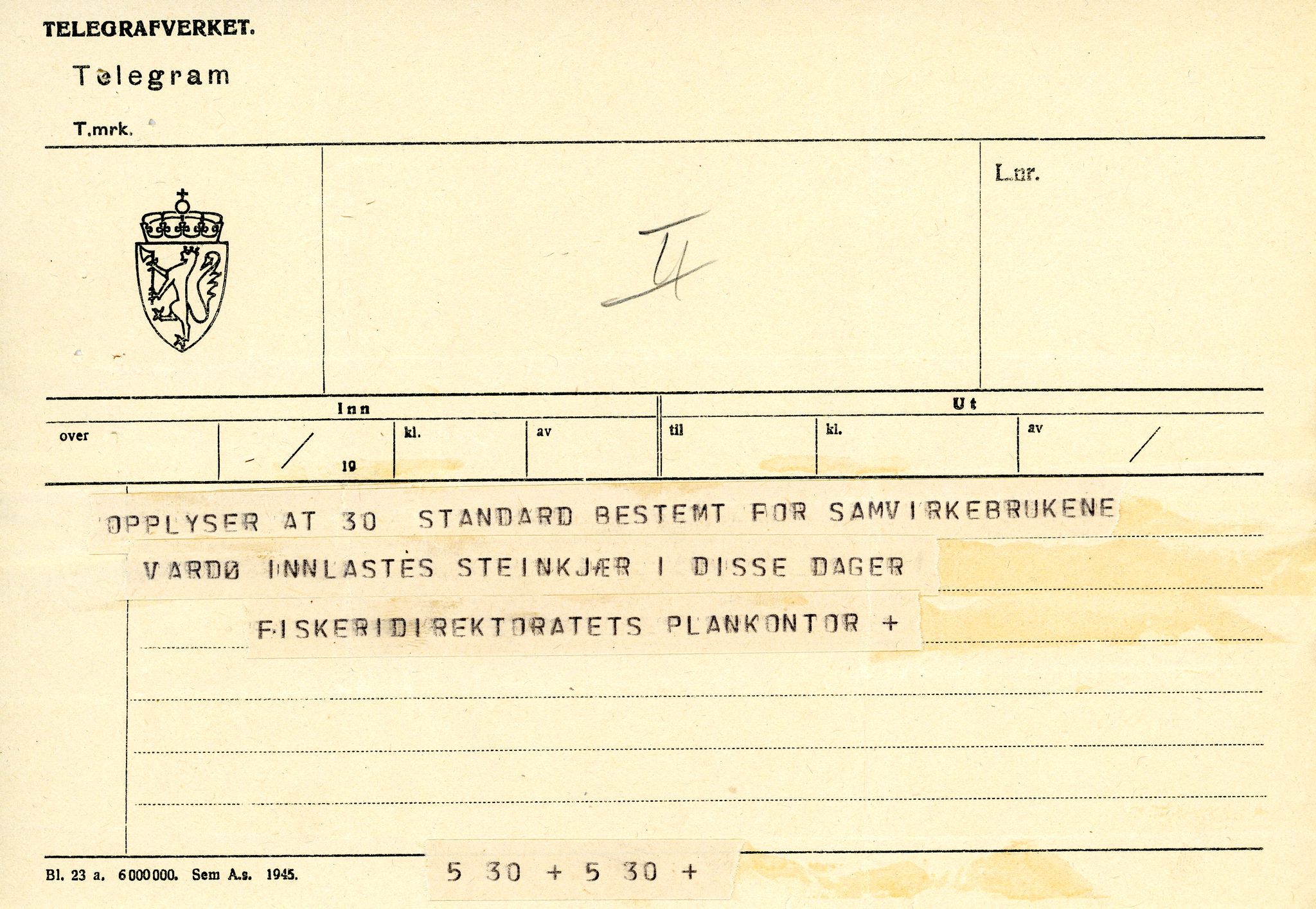 Vardø Fiskersamvirkelag, VAMU/A-0037/D/Da/L0005: Korrespondanse Ma-Re, 1947-1950