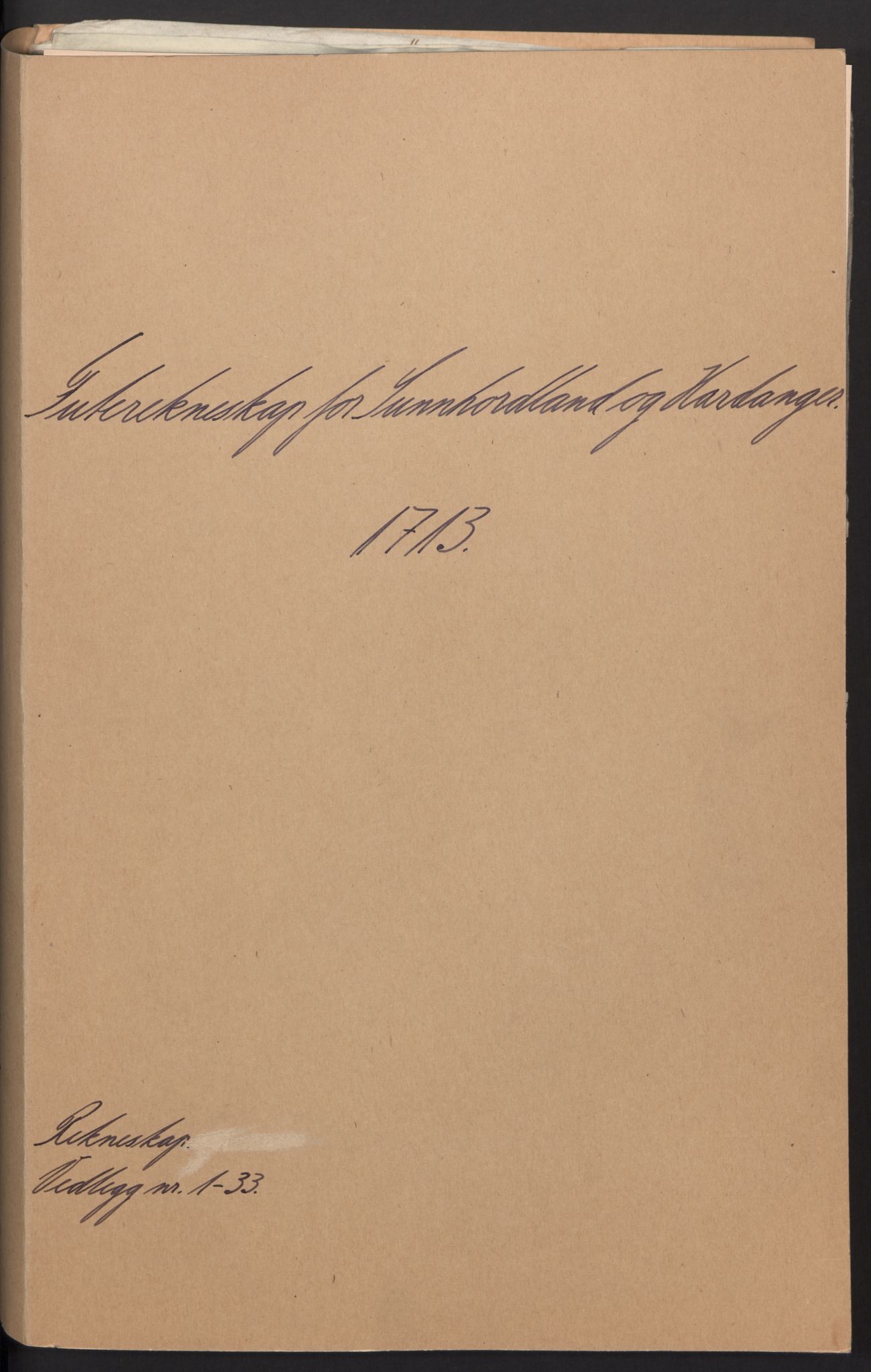 Rentekammeret inntil 1814, Reviderte regnskaper, Fogderegnskap, RA/EA-4092/R48/L2989: Fogderegnskap Sunnhordland og Hardanger, 1713, p. 2