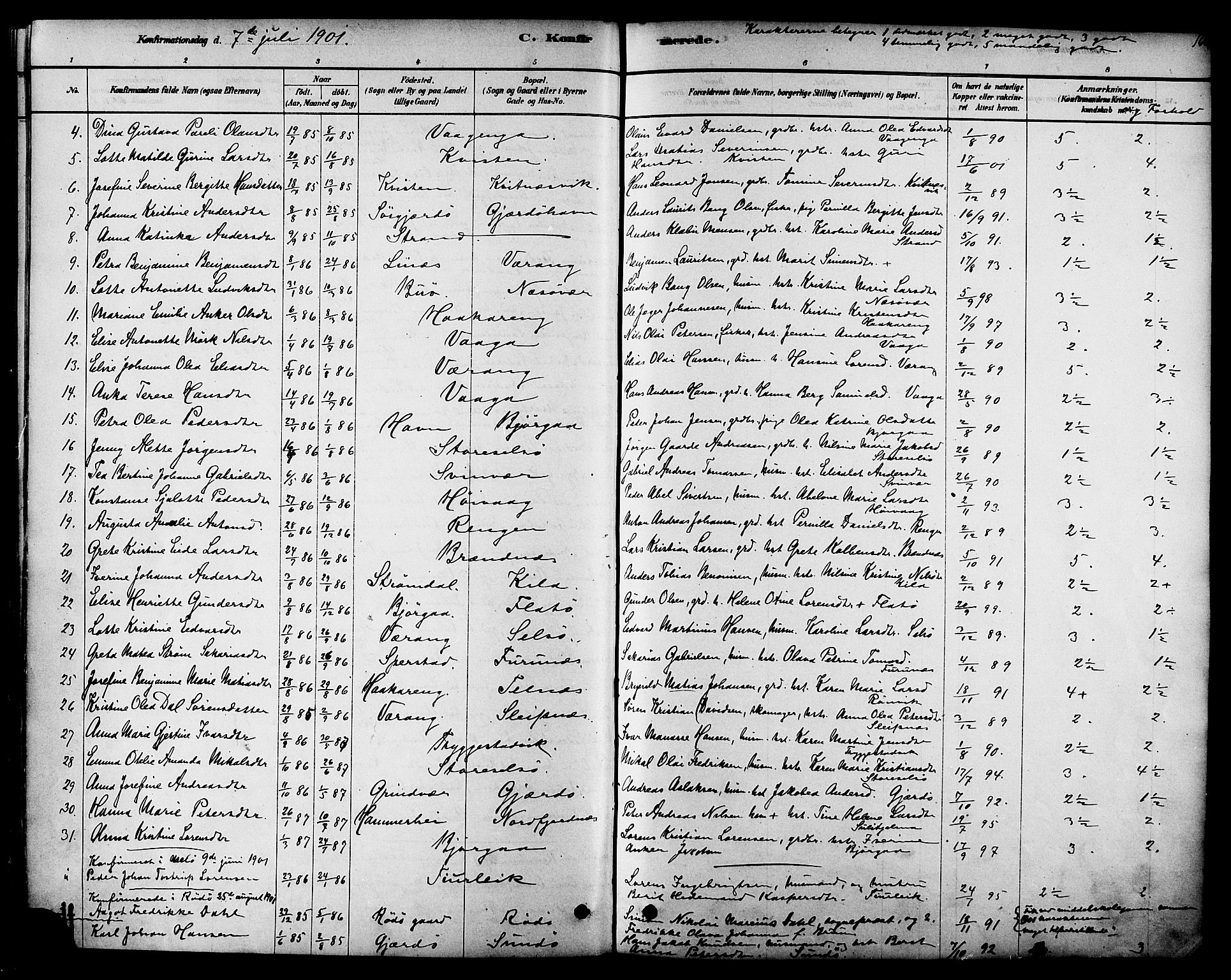 Ministerialprotokoller, klokkerbøker og fødselsregistre - Nordland, AV/SAT-A-1459/841/L0609: Parish register (official) no. 841A12, 1878-1901, p. 166