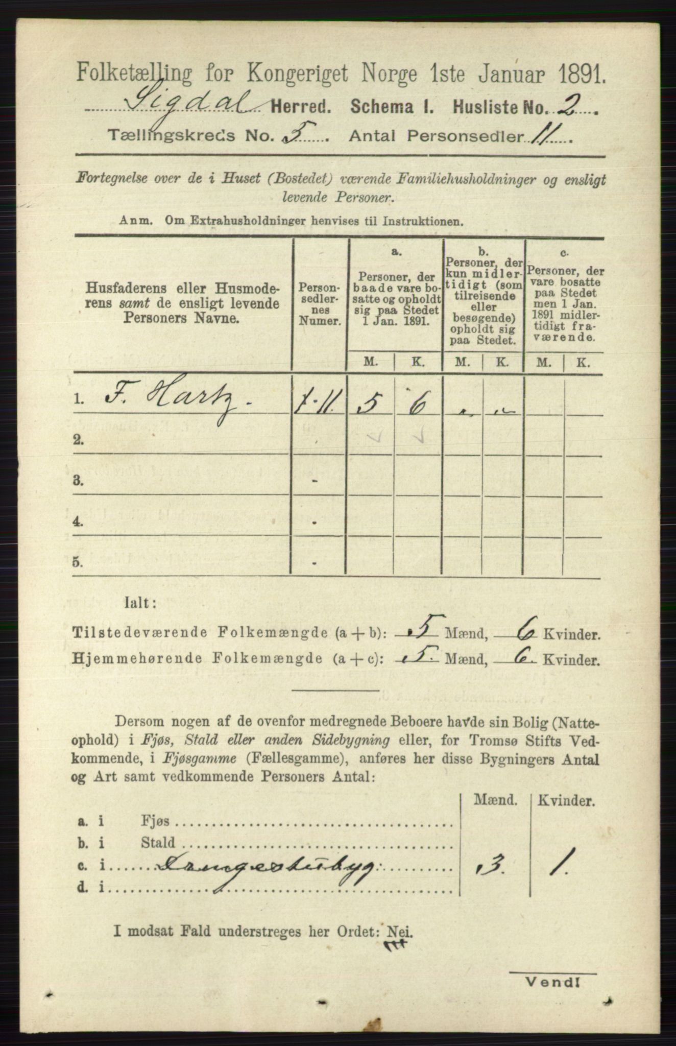 RA, 1891 census for 0621 Sigdal, 1891, p. 1850