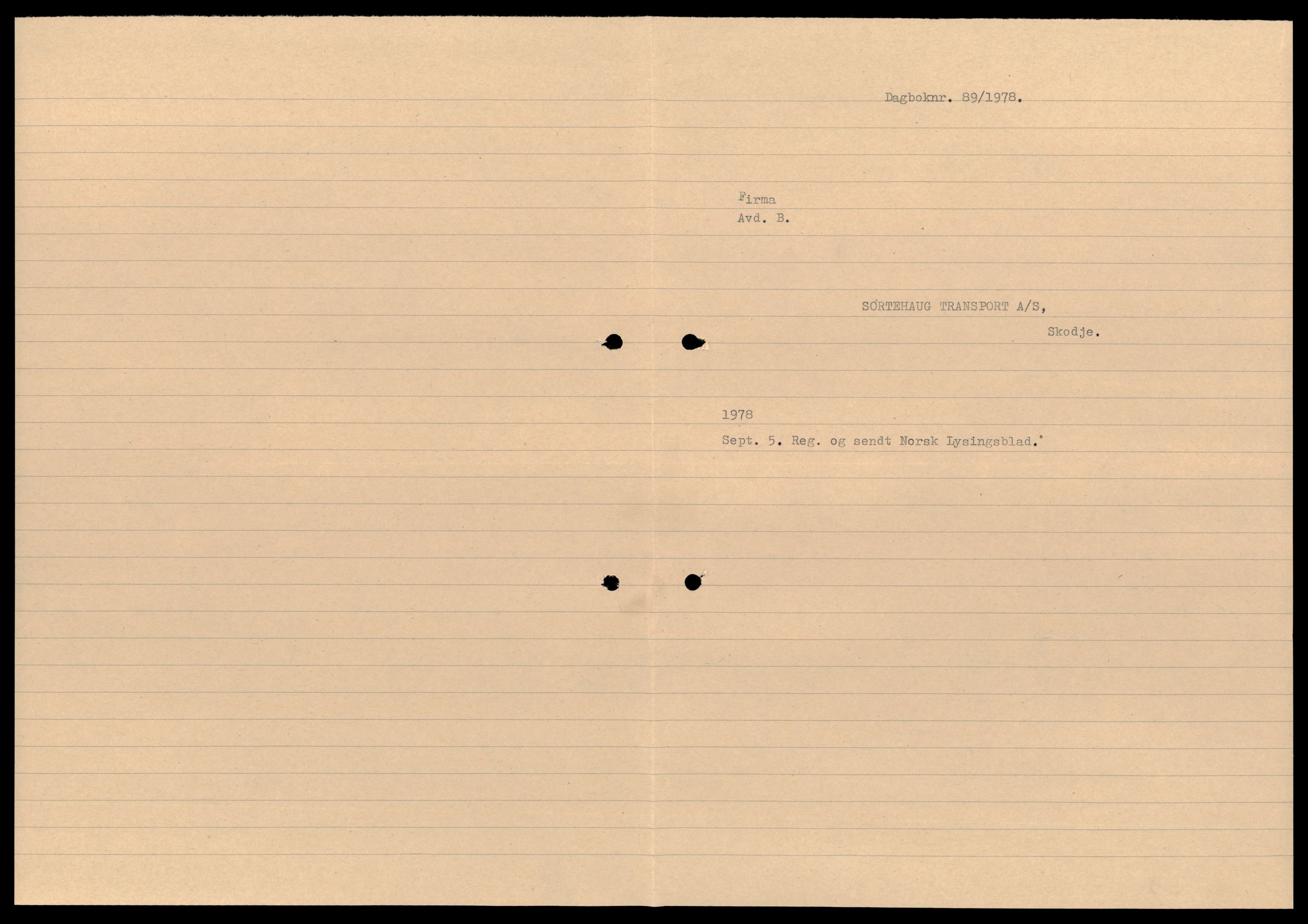 Nordre Sunnmøre sorenskriveri, AV/SAT-A-0006/2/J/Jd/Jdb/L0024: Bilag. Aksjeselskap, So-St, 1944-1990, p. 1