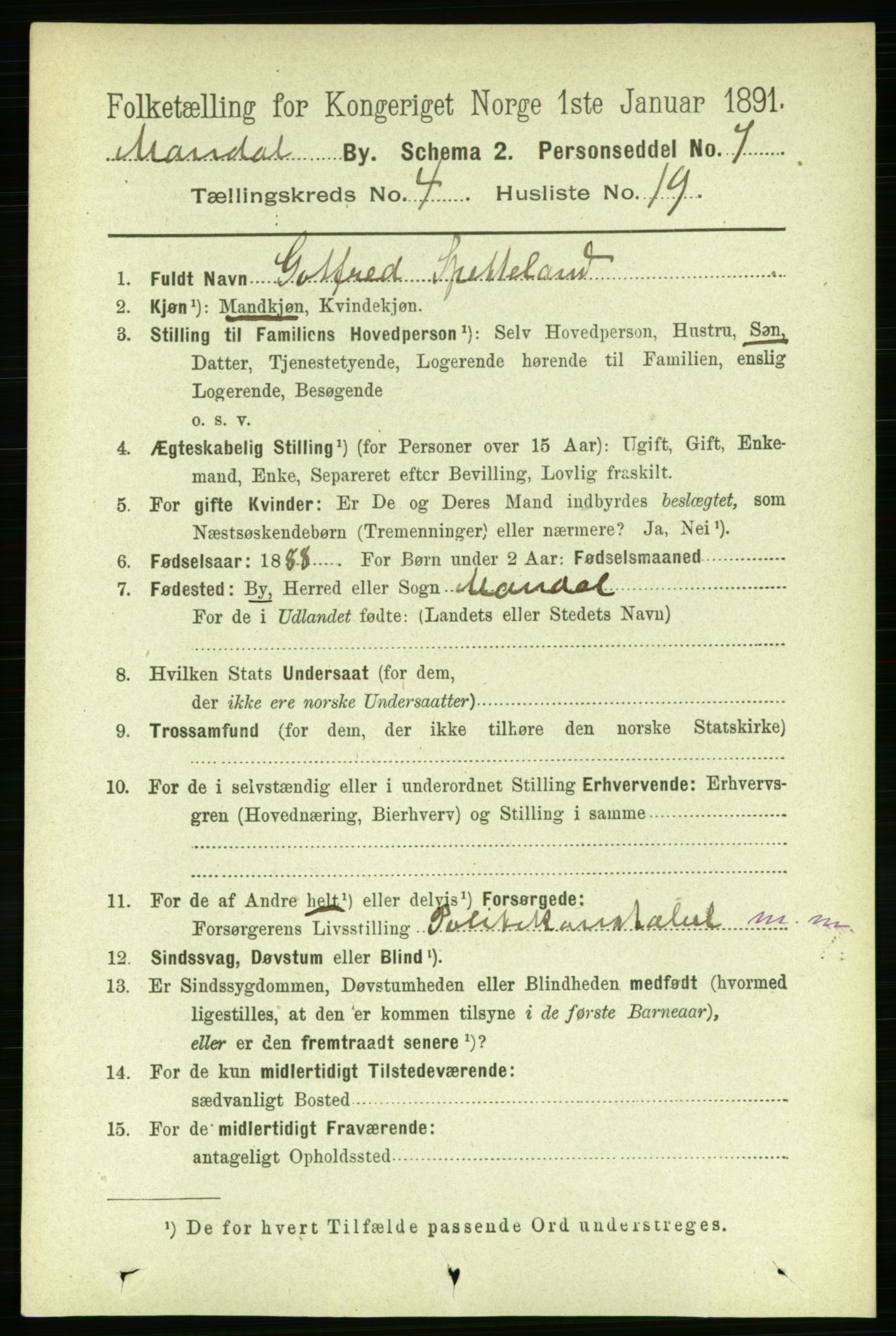 RA, 1891 census for 1002 Mandal, 1891, p. 1922