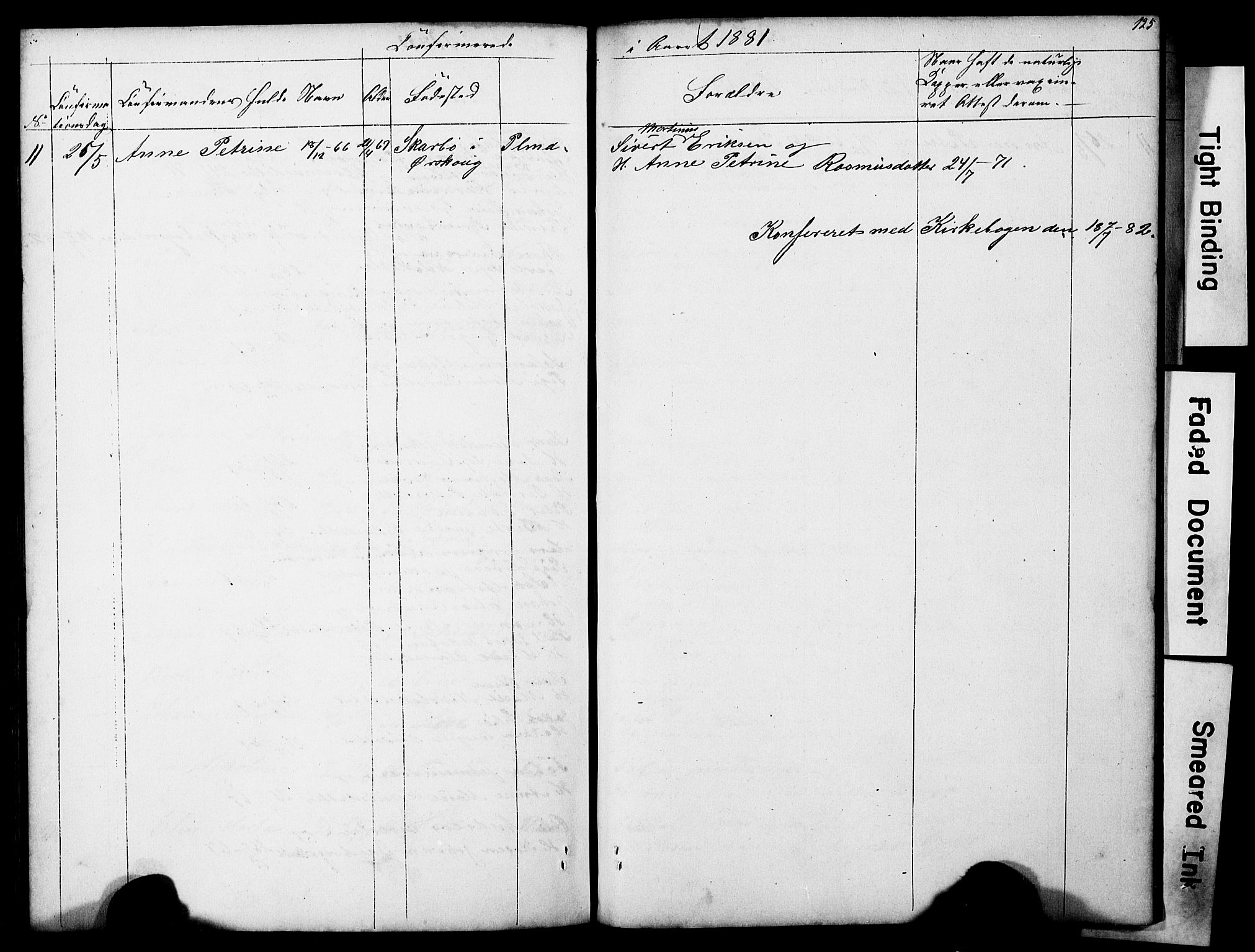 Ministerialprotokoller, klokkerbøker og fødselsregistre - Møre og Romsdal, AV/SAT-A-1454/521/L0301: Parish register (copy) no. 521C02, 1854-1881, p. 125