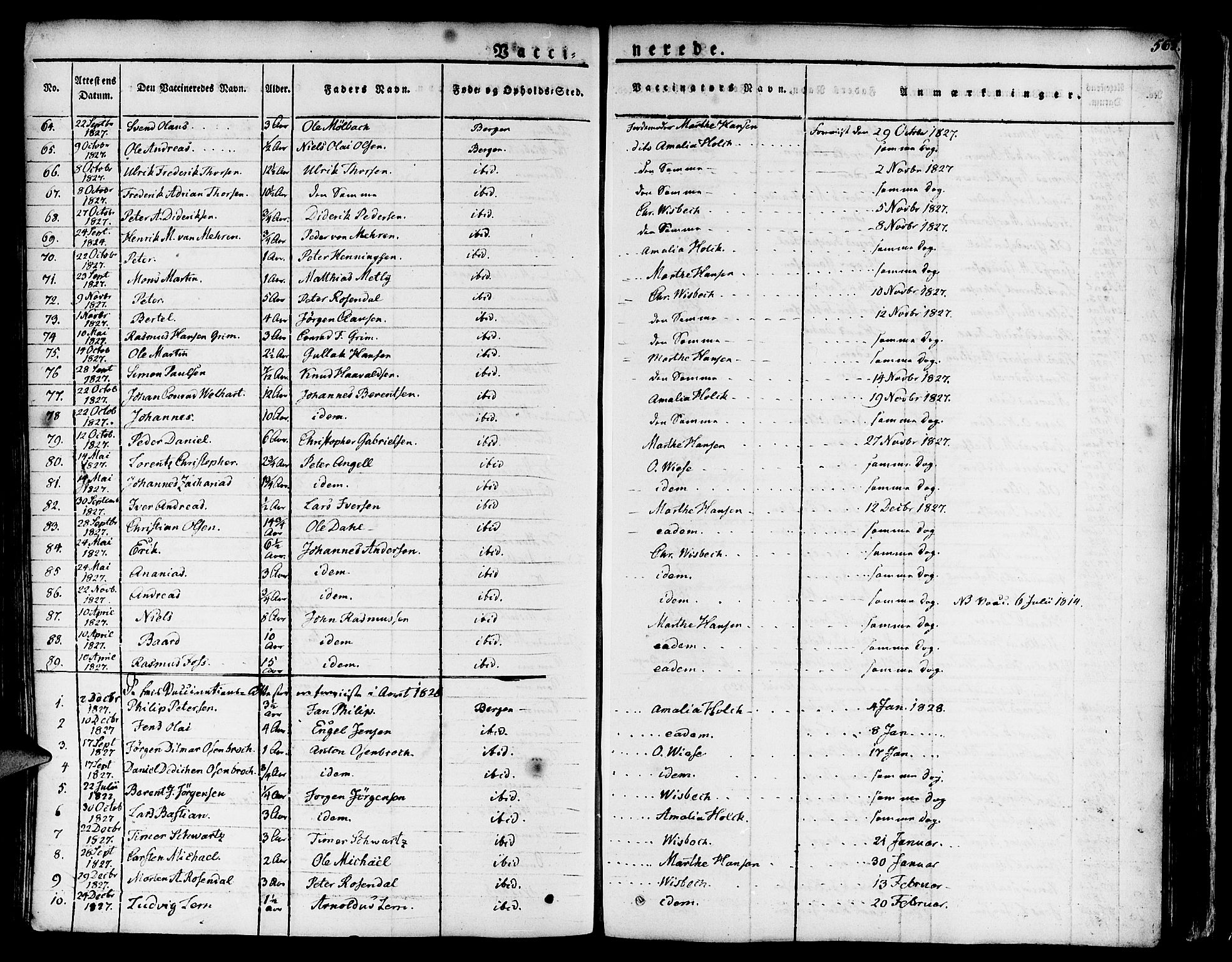 Nykirken Sokneprestembete, SAB/A-77101/H/Haa/L0012: Parish register (official) no. A 12, 1821-1844, p. 565